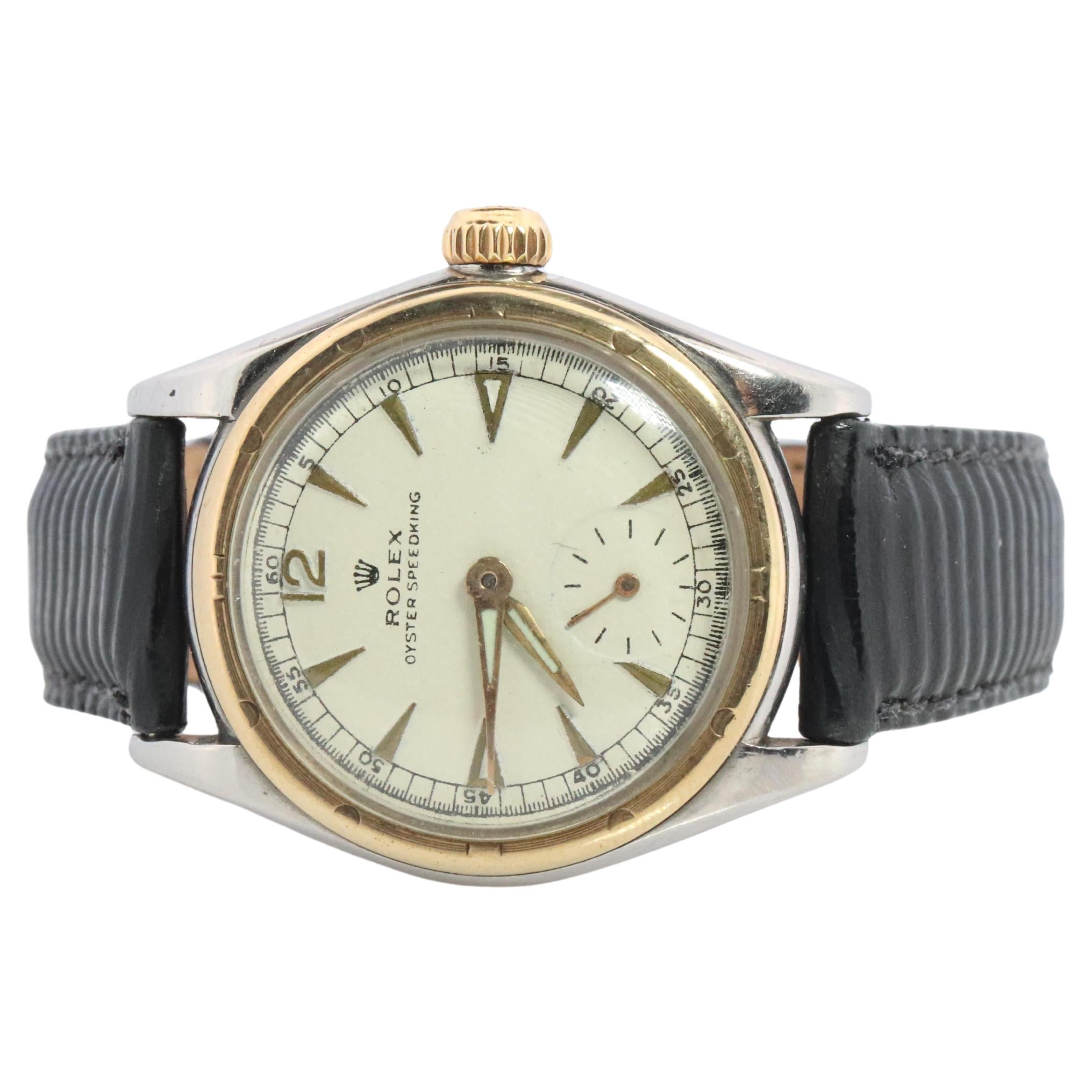 Rolex Vintage-Uhr. ROLEX Oyster SPEEDKING 4302 Edelstahl und 9k Lünette. 29mm