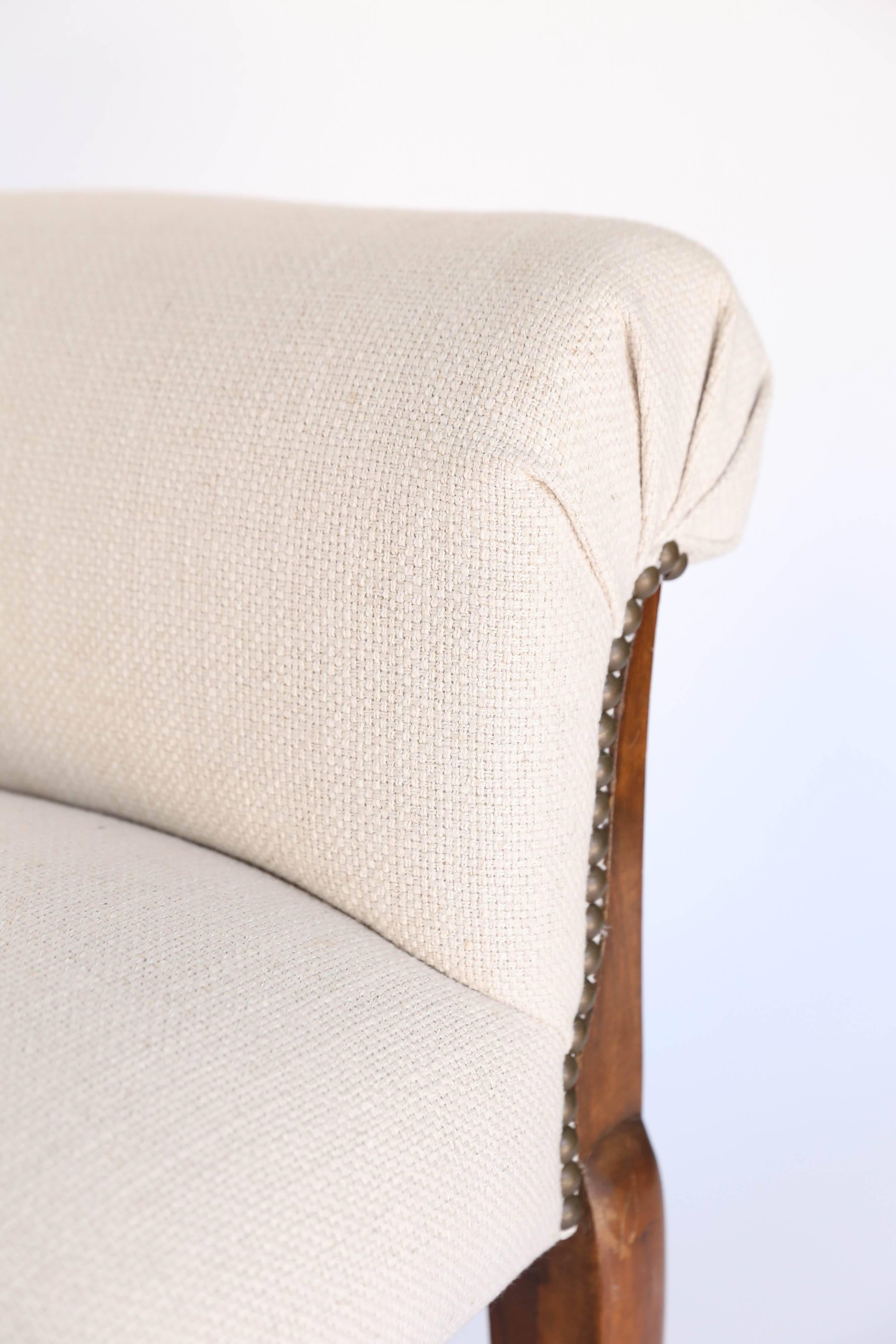 vintage upholstered bench