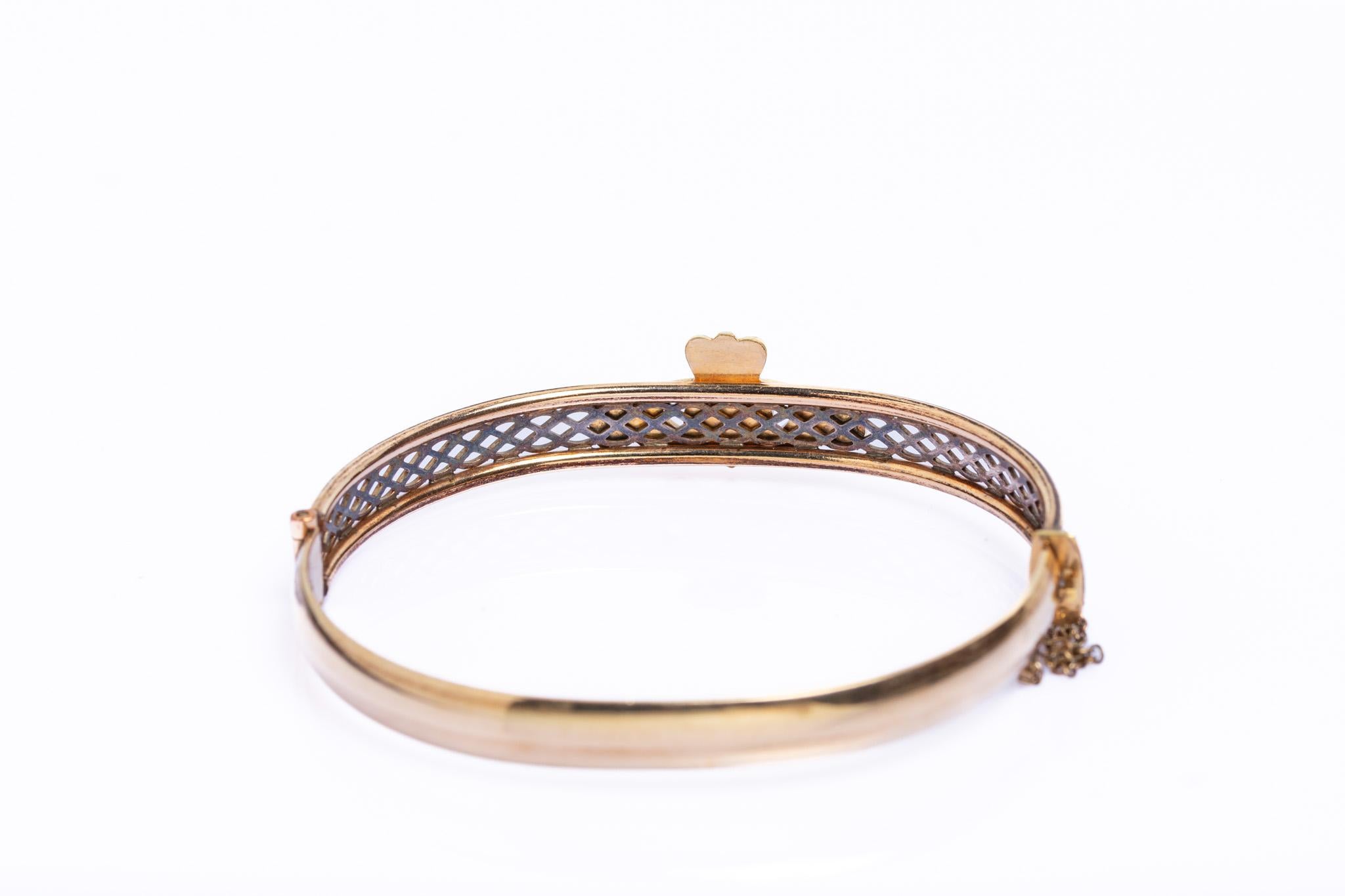 De las mujeres Pulsera brazalete Dladdagh de oro enrollado vintage, nudos celtas en venta