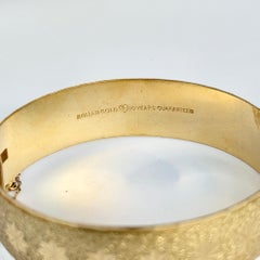 Vintage Rolled Gold Engraved Bangle