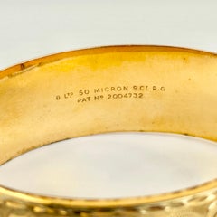 Vintage Rolled Gold Engraved Bangle