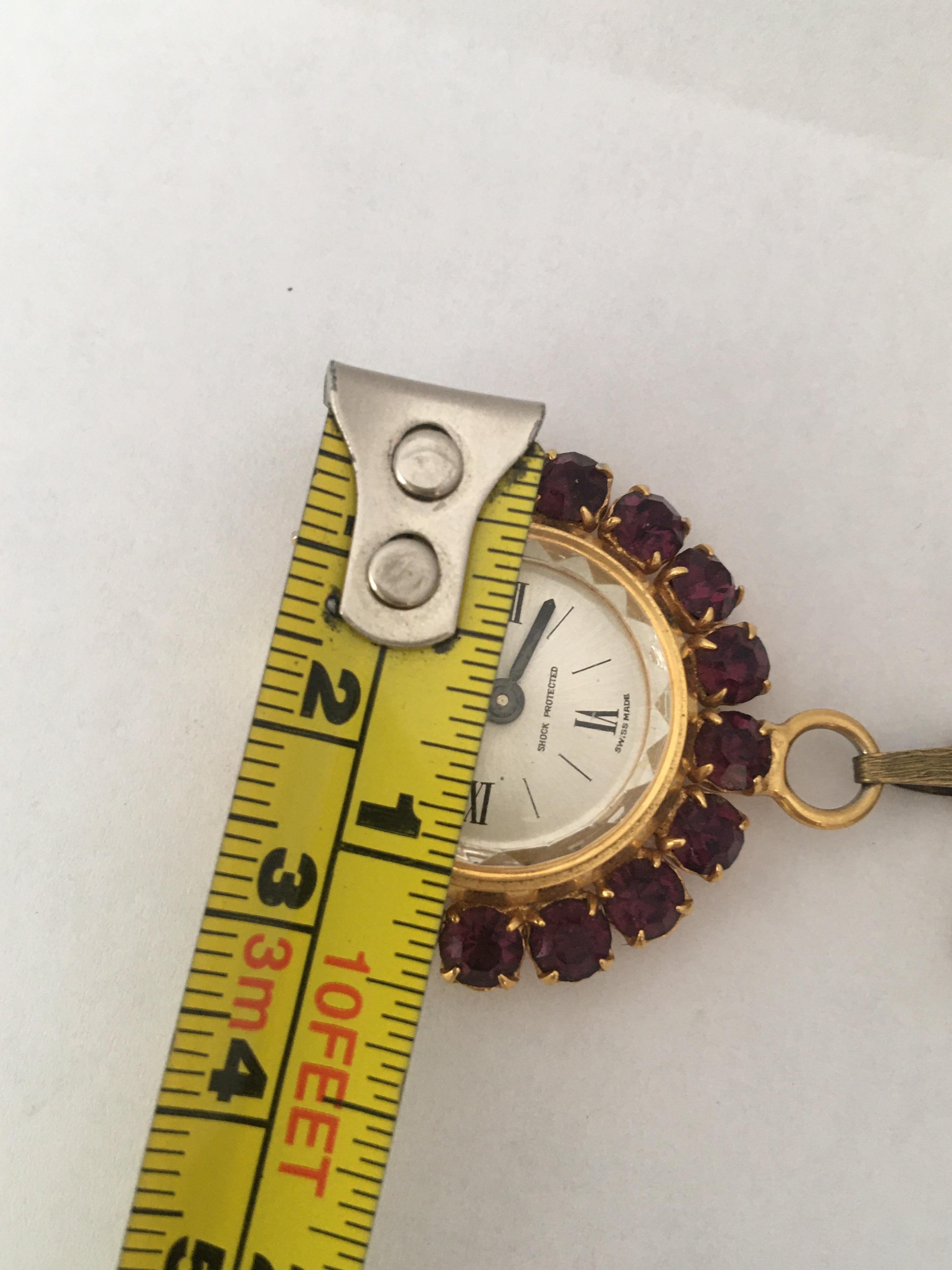 Women's or Men's Vintage Rolled Gold Mechanical Brooch Nurse’s Watch