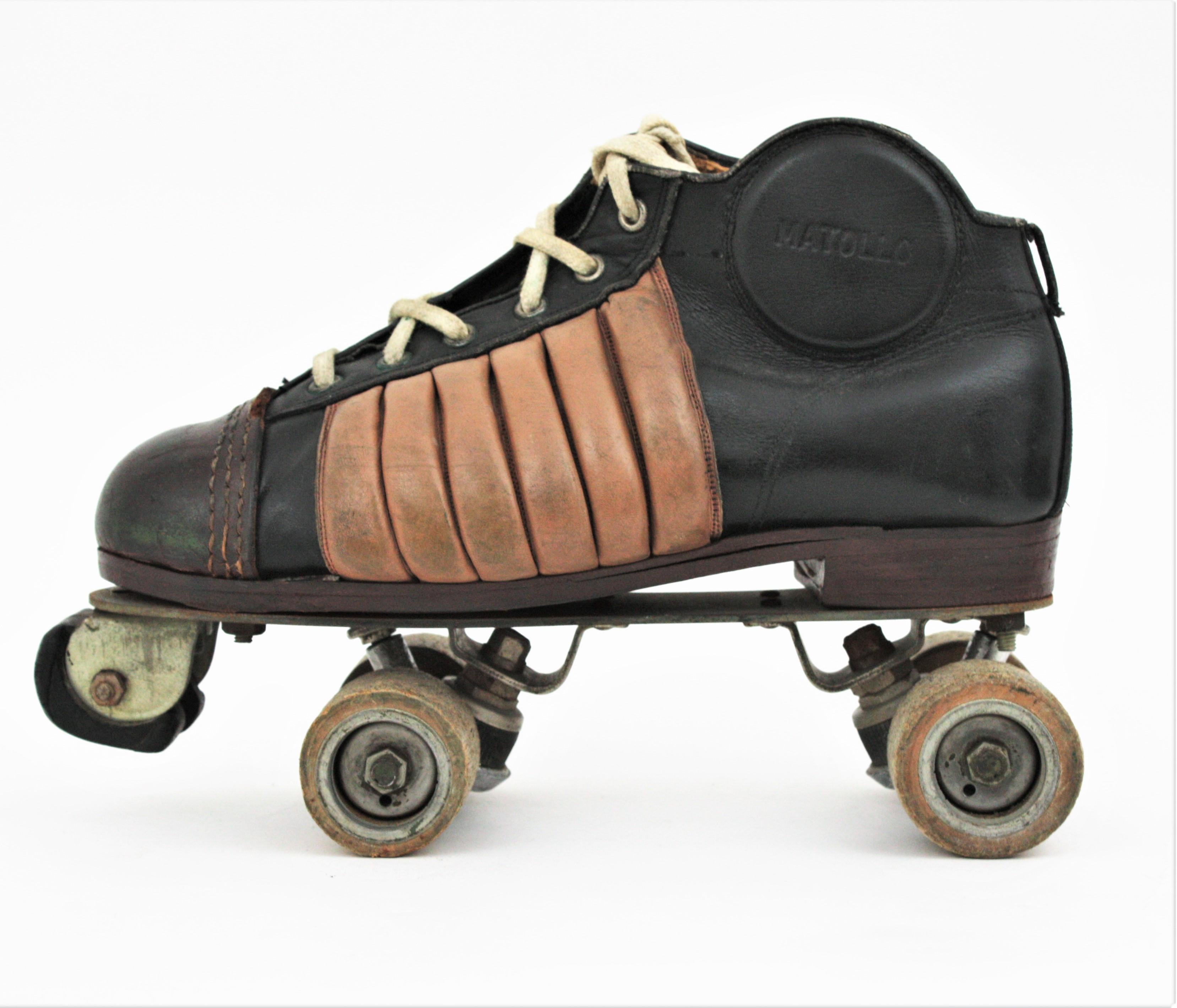Vintage Roller Skates von Matollo, 1950er Jahre (Spanisch) im Angebot
