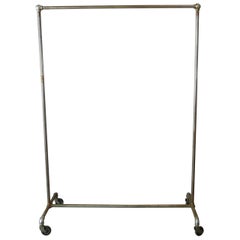 Used Rolling Garment Rack Clothes Rack
