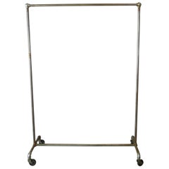 Retro Rolling Garment Rack Clothes Rack