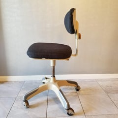 Fun Rolling Industrial Tanker Office Desk Chair CRAMER Company 1950s KANSAS