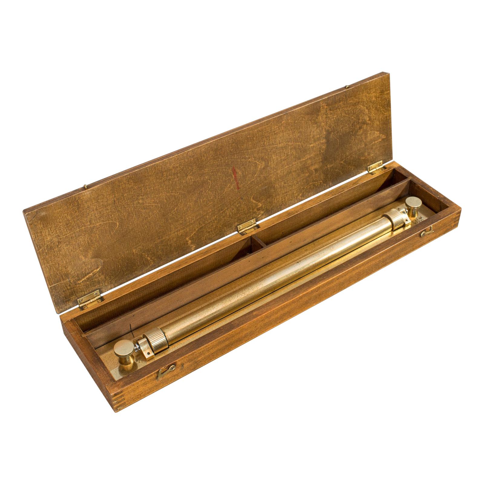 Vintage Rolling Rule English Brass Scientific Instrument, Navigation, circa 1950