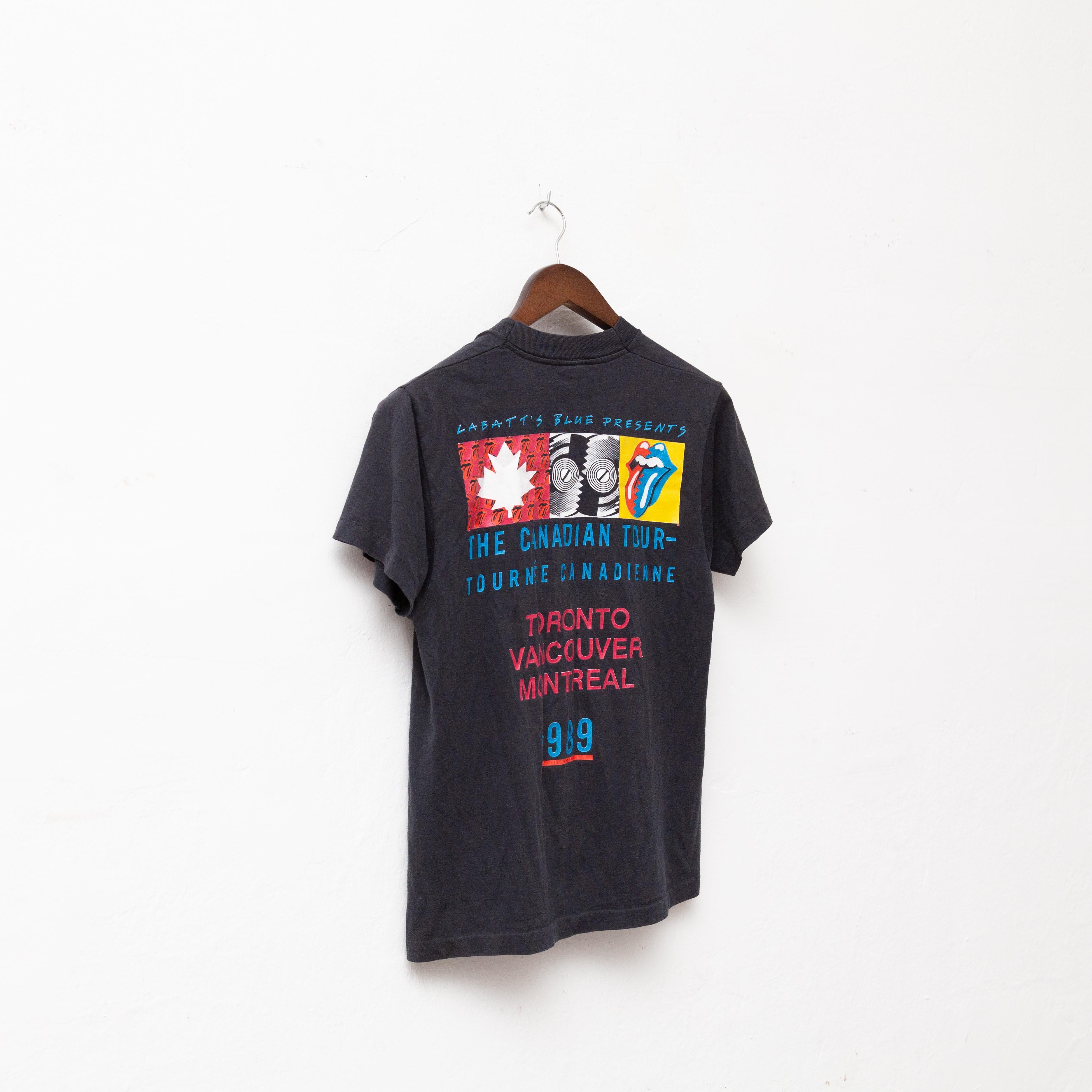 Vintage Rolling Stones 1989 Steel Wheels Canadian Tour T-Shirt 2