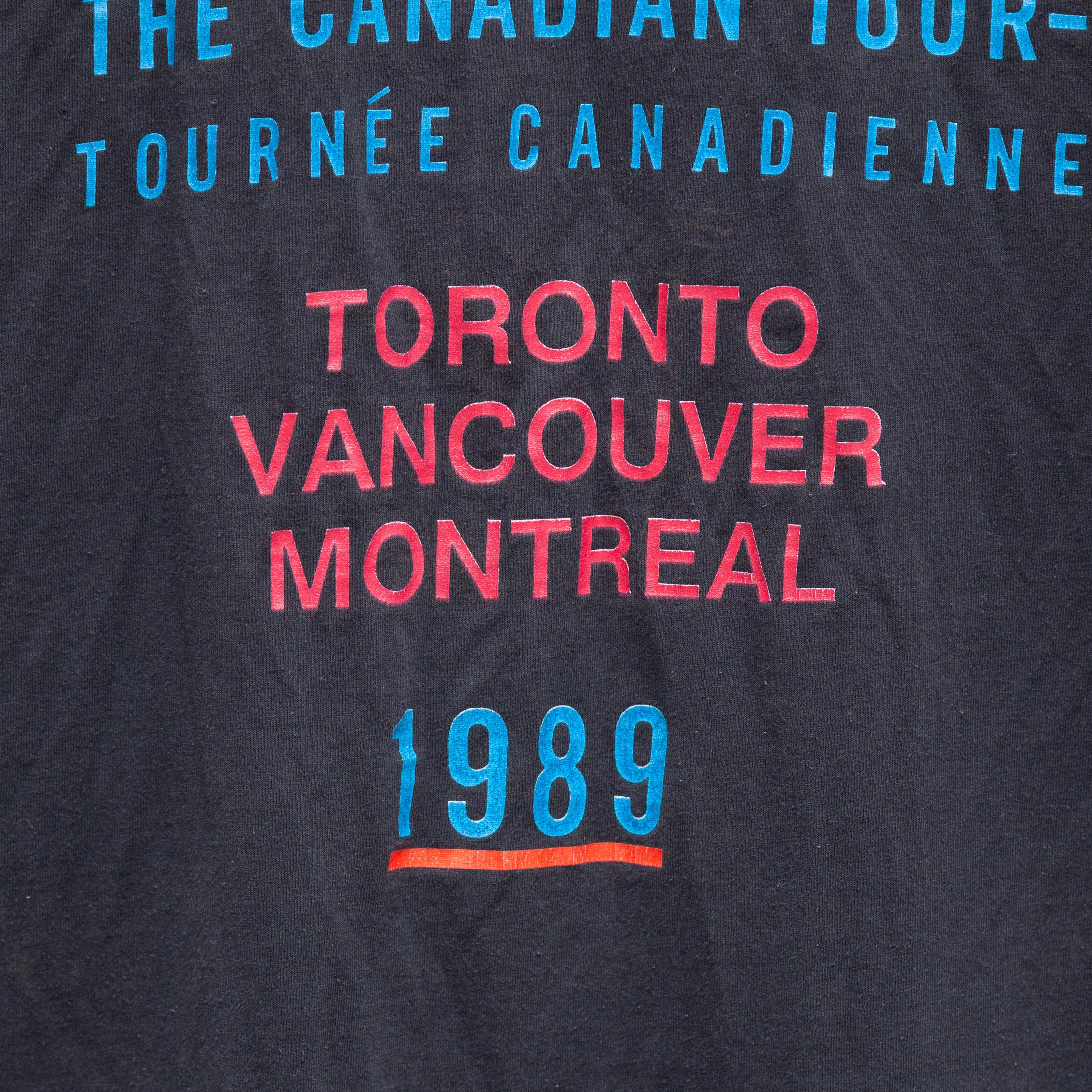 Vintage Rolling Stones 1989 Steel Wheels Canadian Tour T-Shirt 3