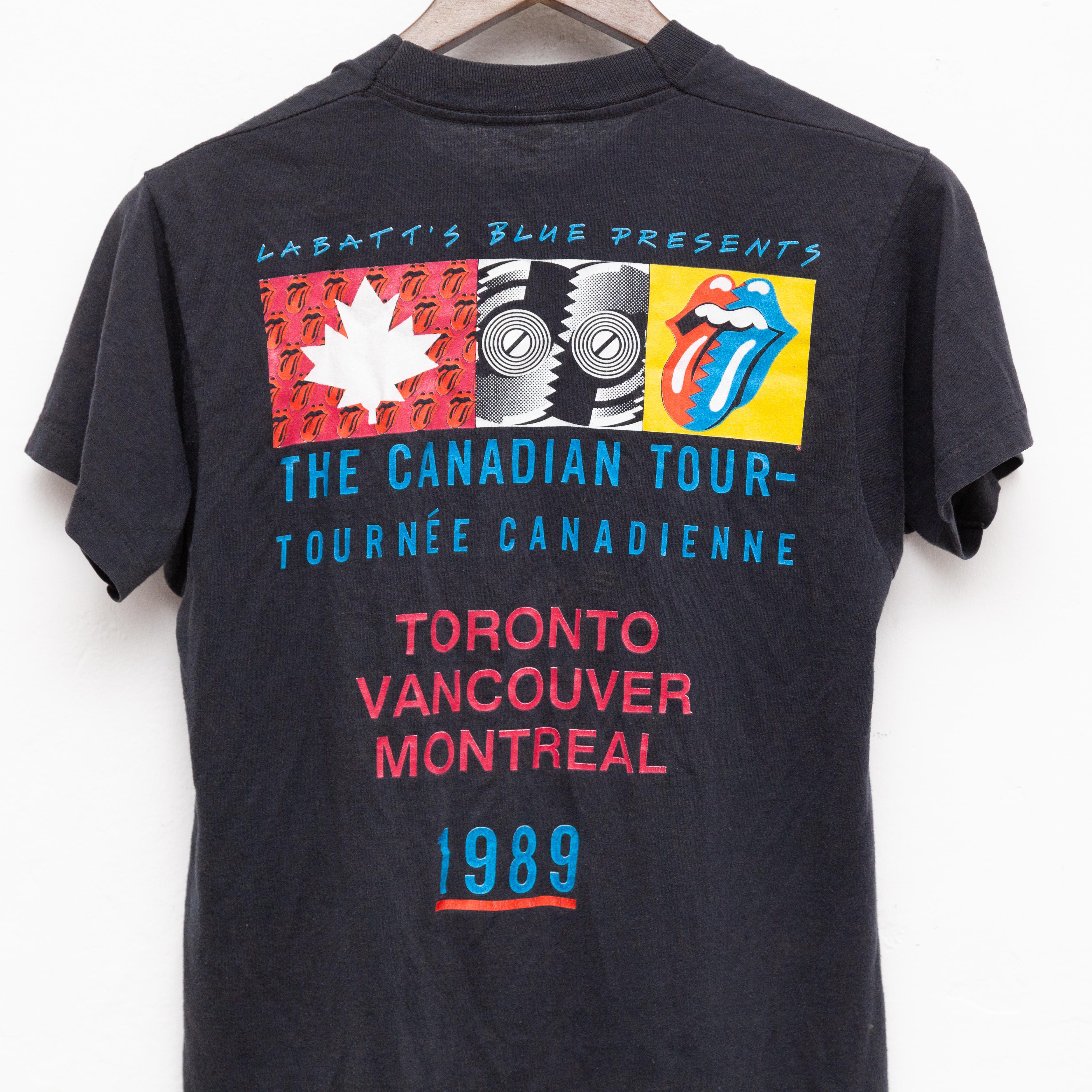 Vintage Rolling Stones 1989 Steel Wheels Canadian Tour T-Shirt 5