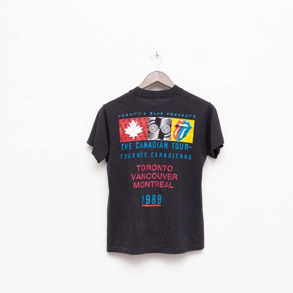 Vintage Rolling Stones 1989 Steel Wheels Canadian Tour T-Shirt For Sale 6