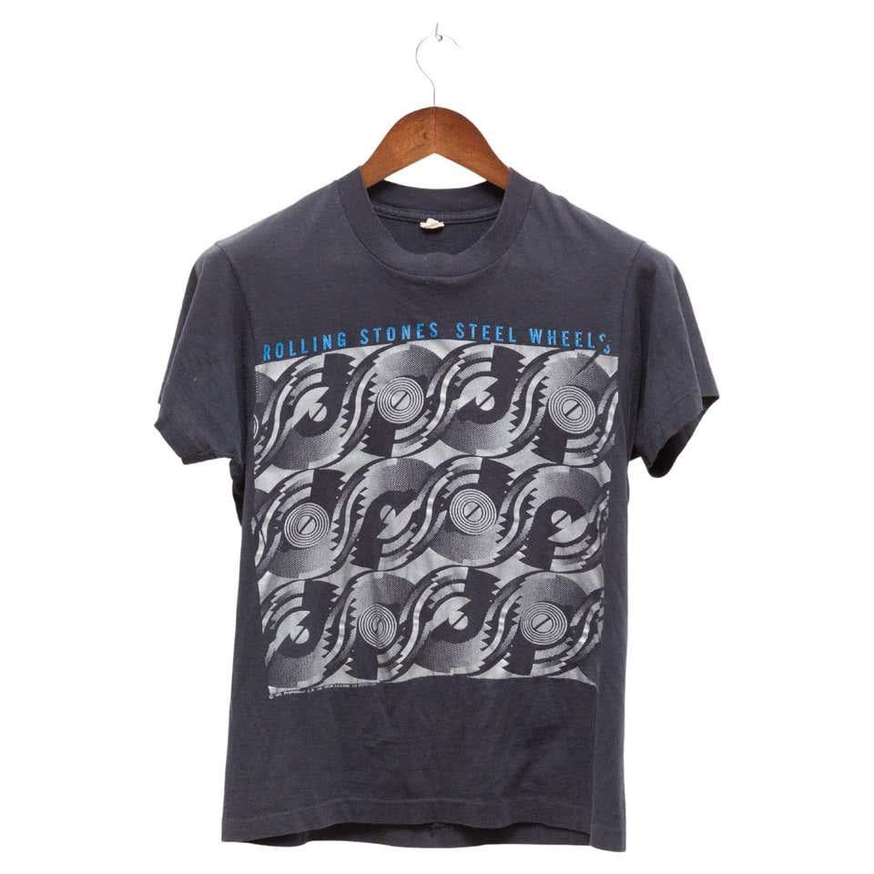 Vintage Rolling Stones 1989 Steel Wheels Canadian Tour T-Shirt For Sale 7