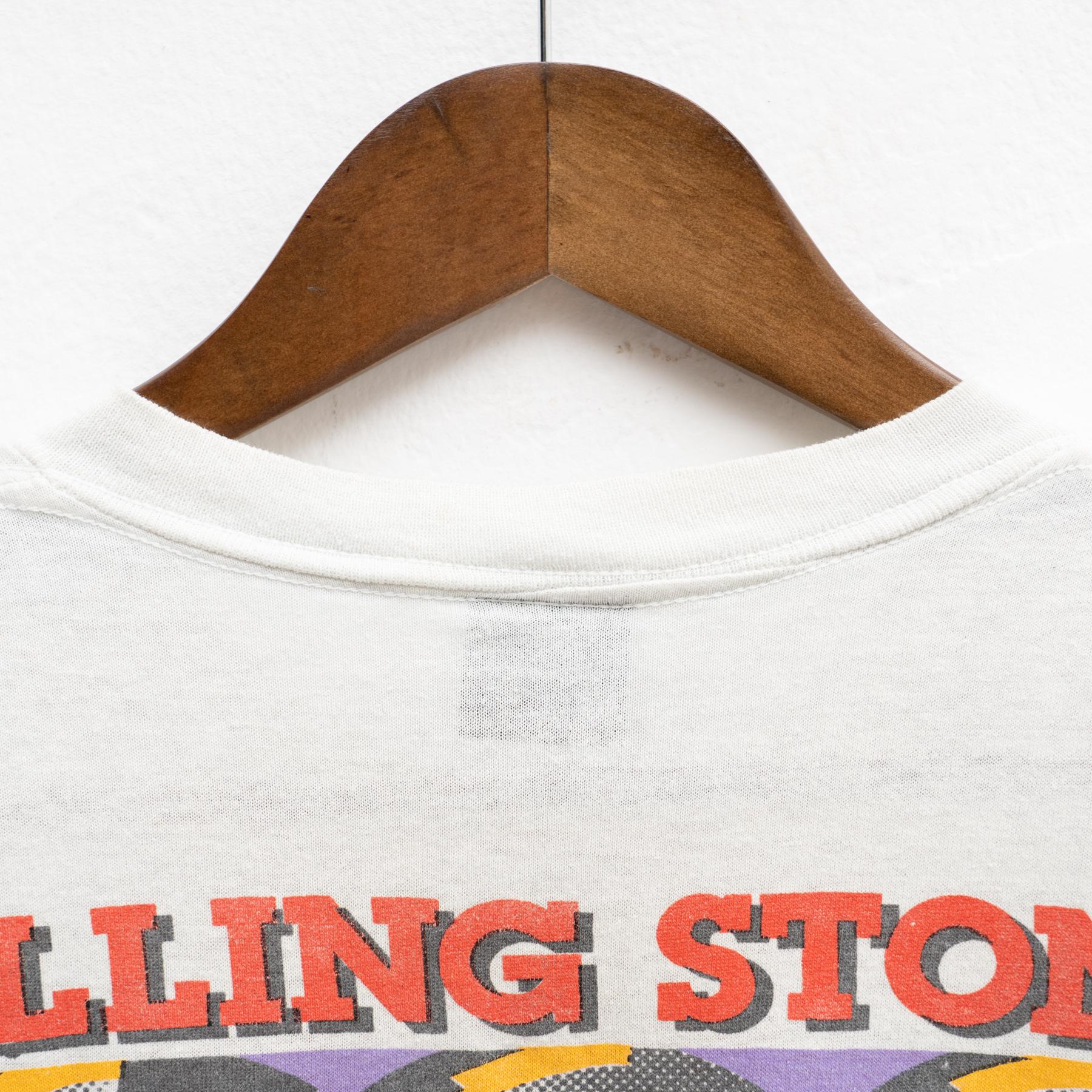 Vintage Rolling Stones 1989 Steel Wheels Canadian Tour T-Shirt For Sale 7