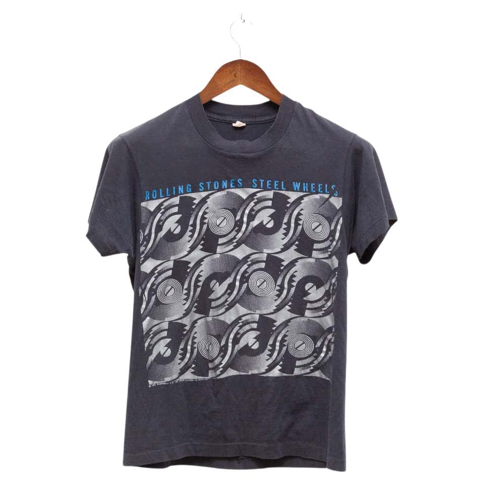 Rolling Stones Canadian Tour T-Shirt aus Stahl mit Rädern, 1989