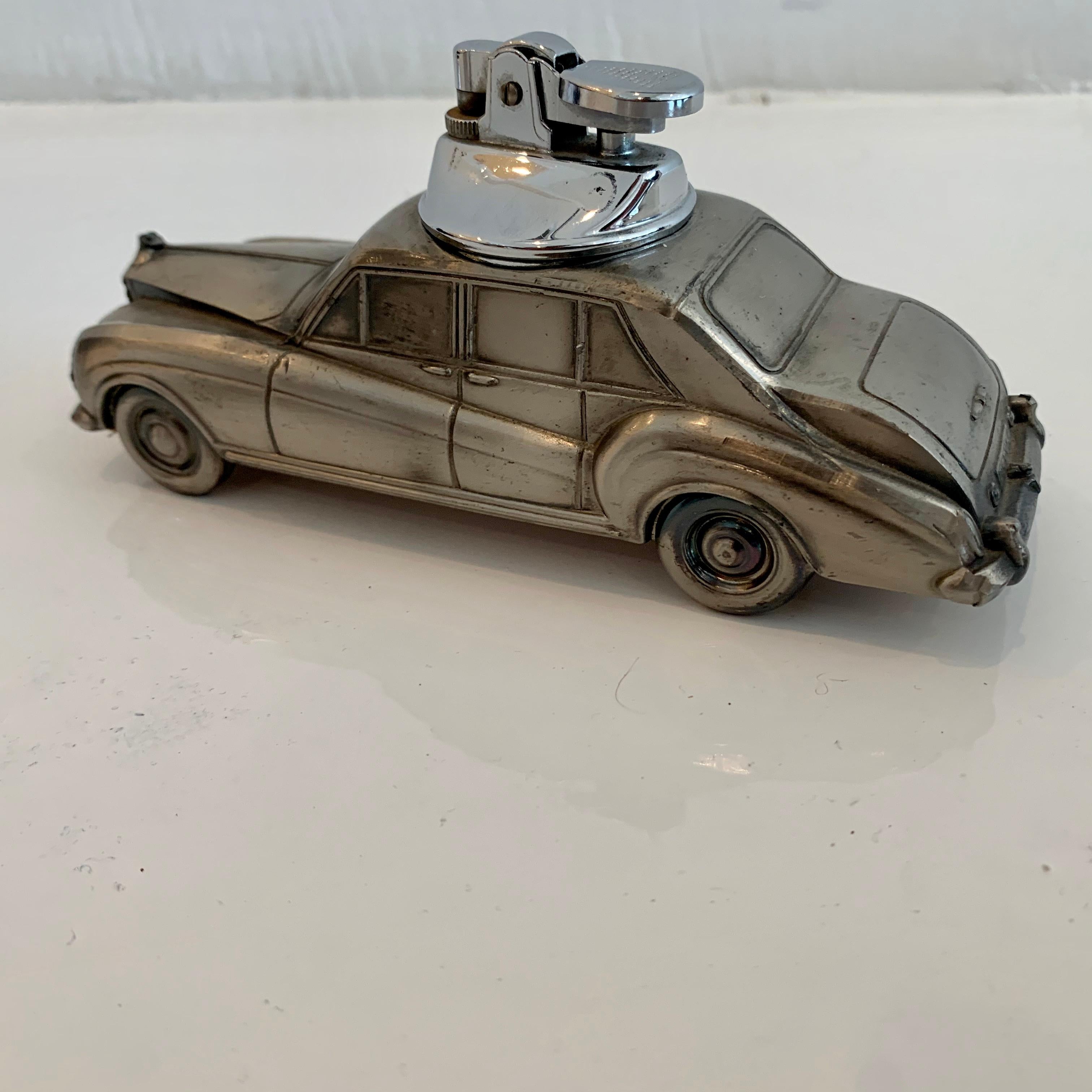 Vintage 'Rolls Royce Phantom' Table Lighter In Good Condition In Los Angeles, CA
