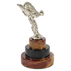 Vintage Rolls Royce Spirit of Ecstasy Car Mascot Sculpture mid-20th Century