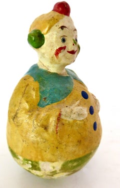 Jouet de clown Rolly Dolly attribué à Schoenhut Company, Allemagne vers 1920