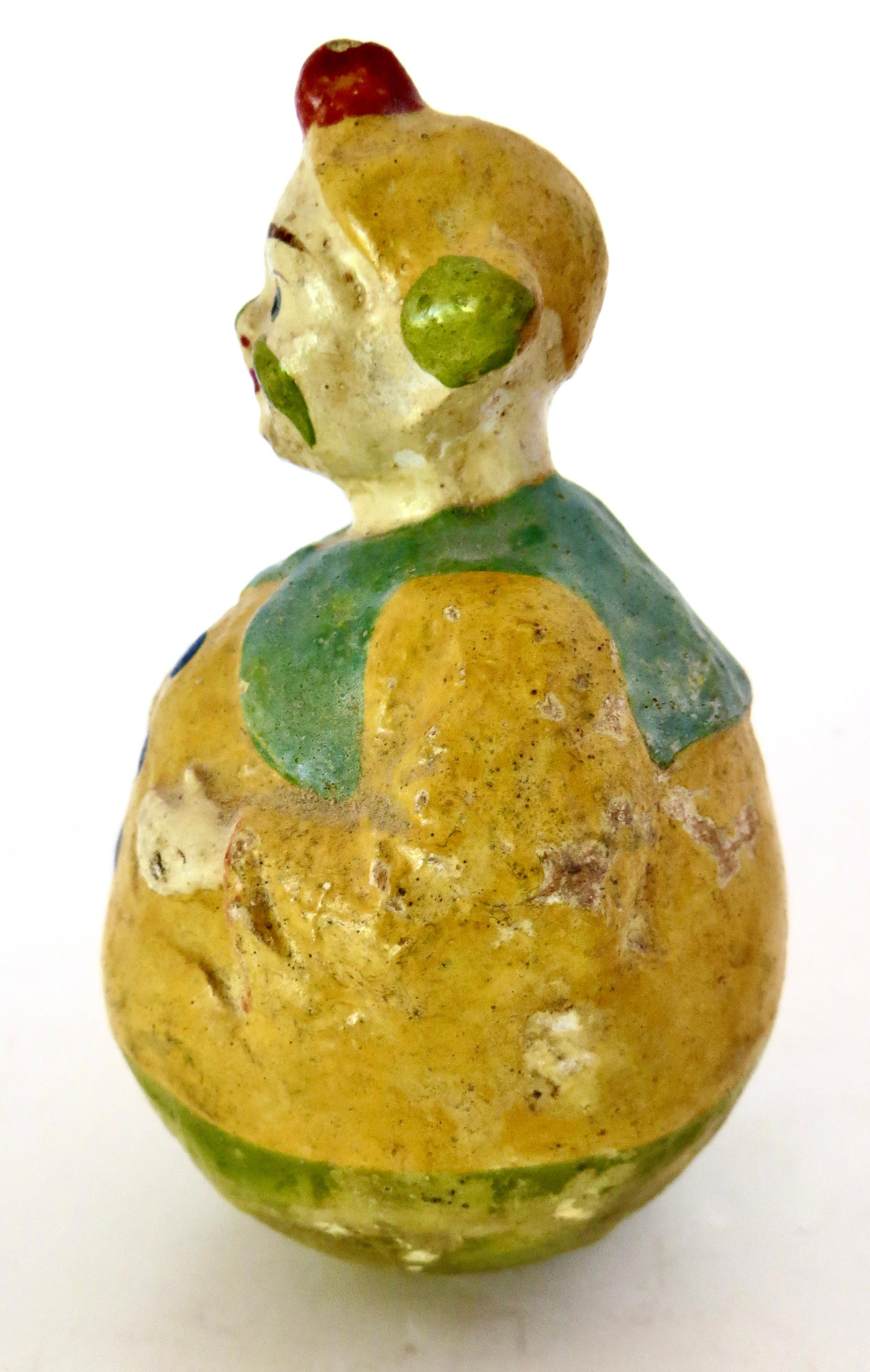 Vintage „Rolly Dolly“ Clown-Spielzeug im Vintage-Stil, Schoenhut Company zugeschrieben, Deutschland um 1920 (Volkskunst) im Angebot