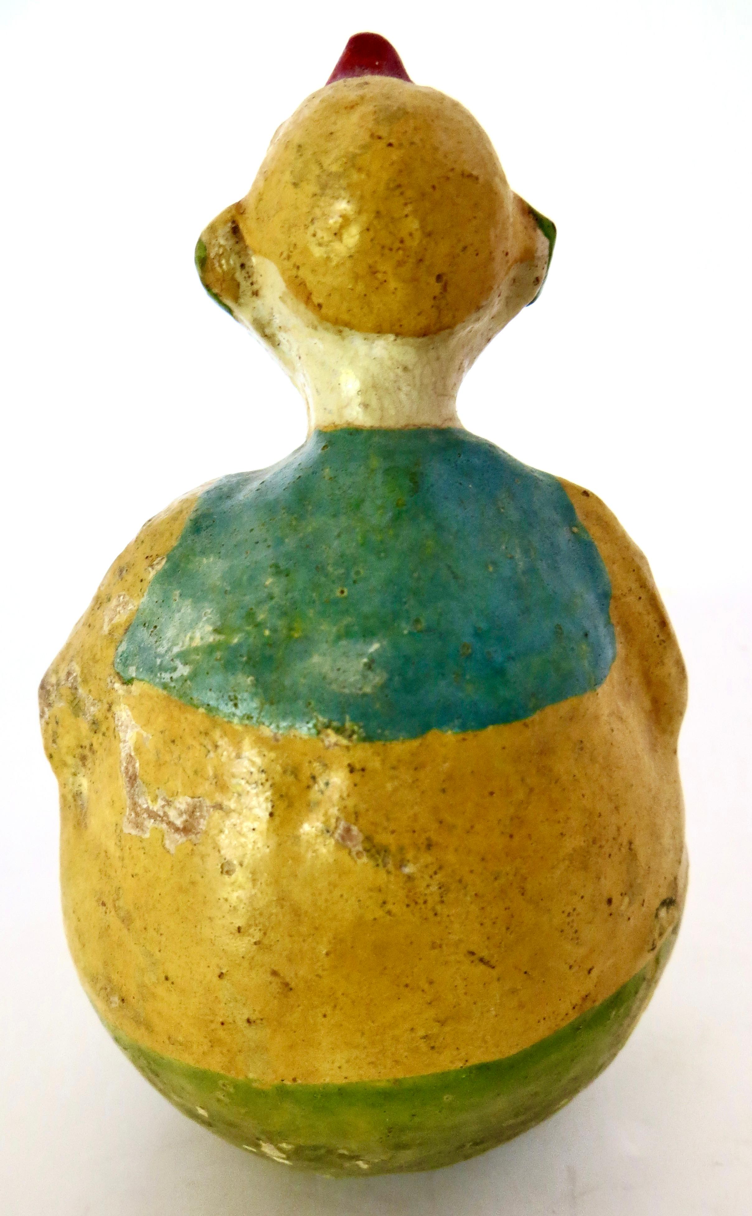 Vintage „Rolly Dolly“ Clown-Spielzeug im Vintage-Stil, Schoenhut Company zugeschrieben, Deutschland um 1920 im Zustand „Gut“ im Angebot in Incline Village, NV