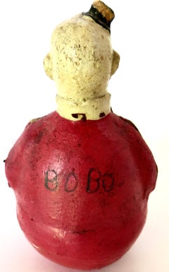 Jouet musical vintage « Rolly Dolly » « BoBo The Clown ». Allemand, vers 1927