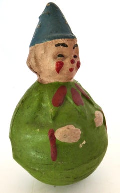 Clown vintage Rolly Dolly (Roly Poly) de petite taille  Allemagne, vers 1910