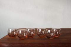 Vintage Roly Poly Glasses, 1940s, Set of 6