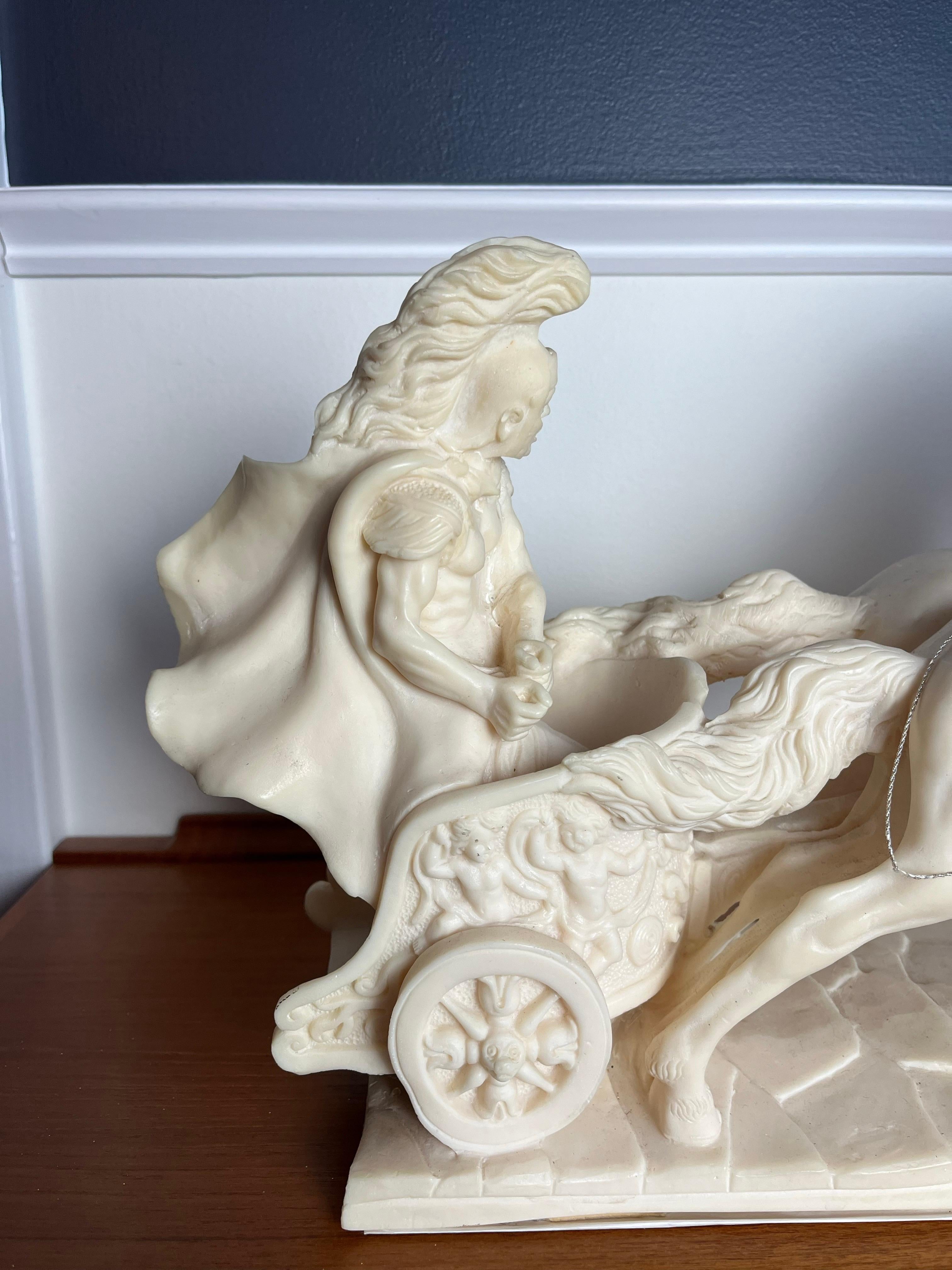 Sconosciuto Carro della Quadriga romana d'epoca con cavalli