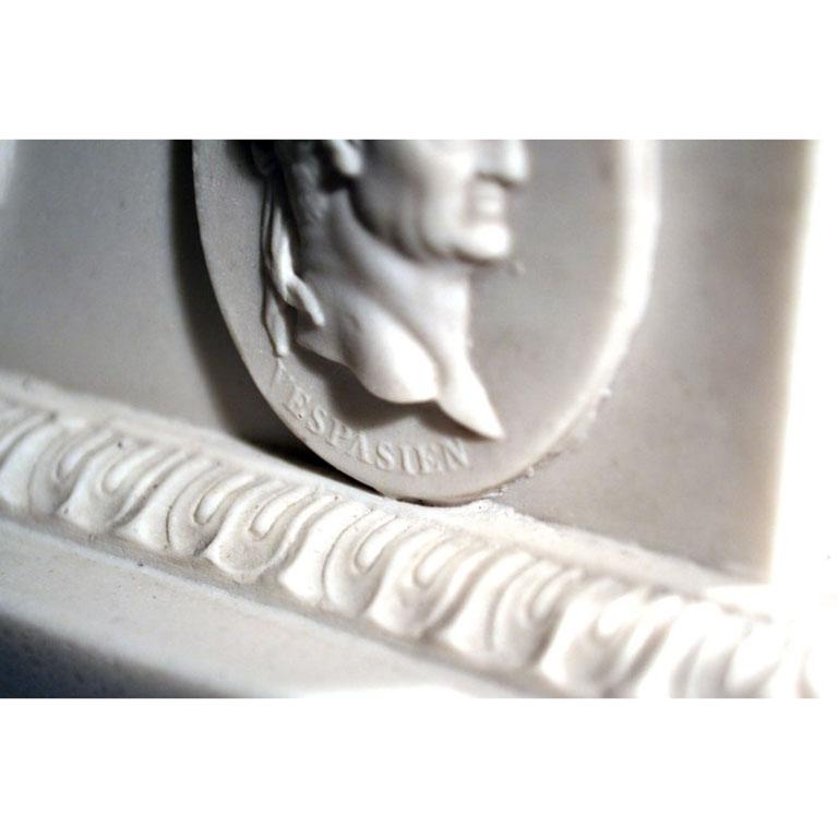 Vintage Roman Senator Composite Marble Figure 20th Century 4