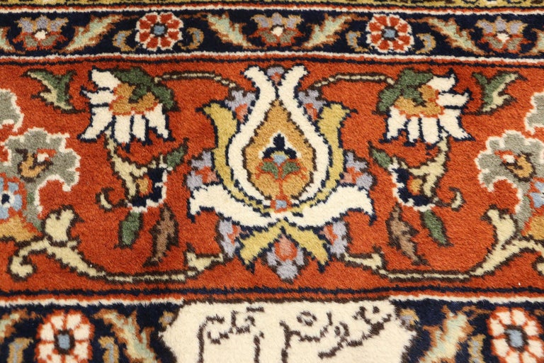 Vintage Romanian Area Rug With Old World Art Nouveau Country
