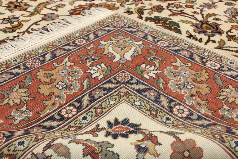 Vintage Romanian Area Rug With Old World Art Nouveau Country