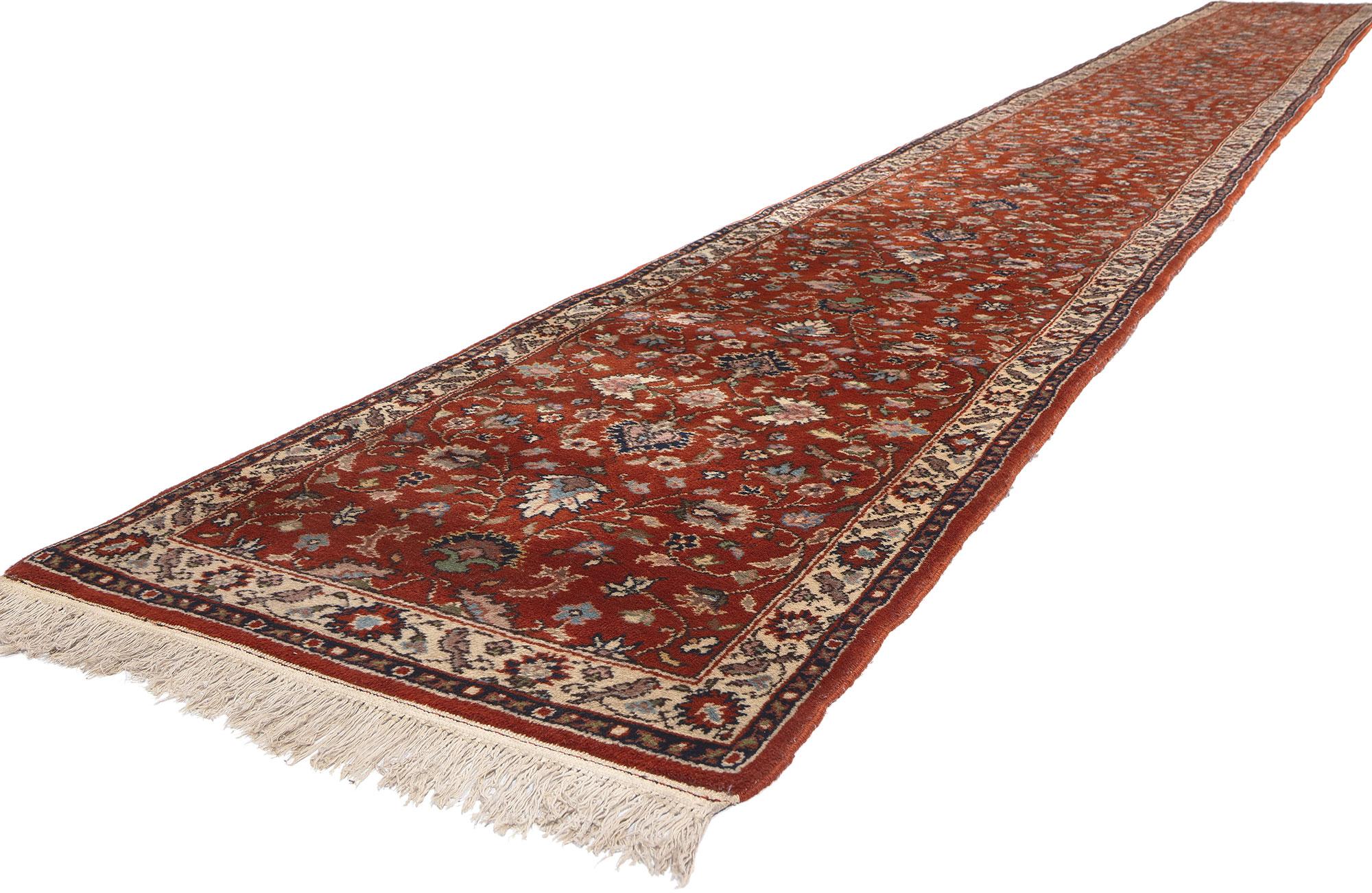 78704 Vintage Romanian Rug Runner, 02'08 x 22'05. Romanian carpet runners typically refer to long, narrow carpets or rugs that are used in hallways, corridors, or staircases to add warmth, style, and color to these spaces. These runners are often