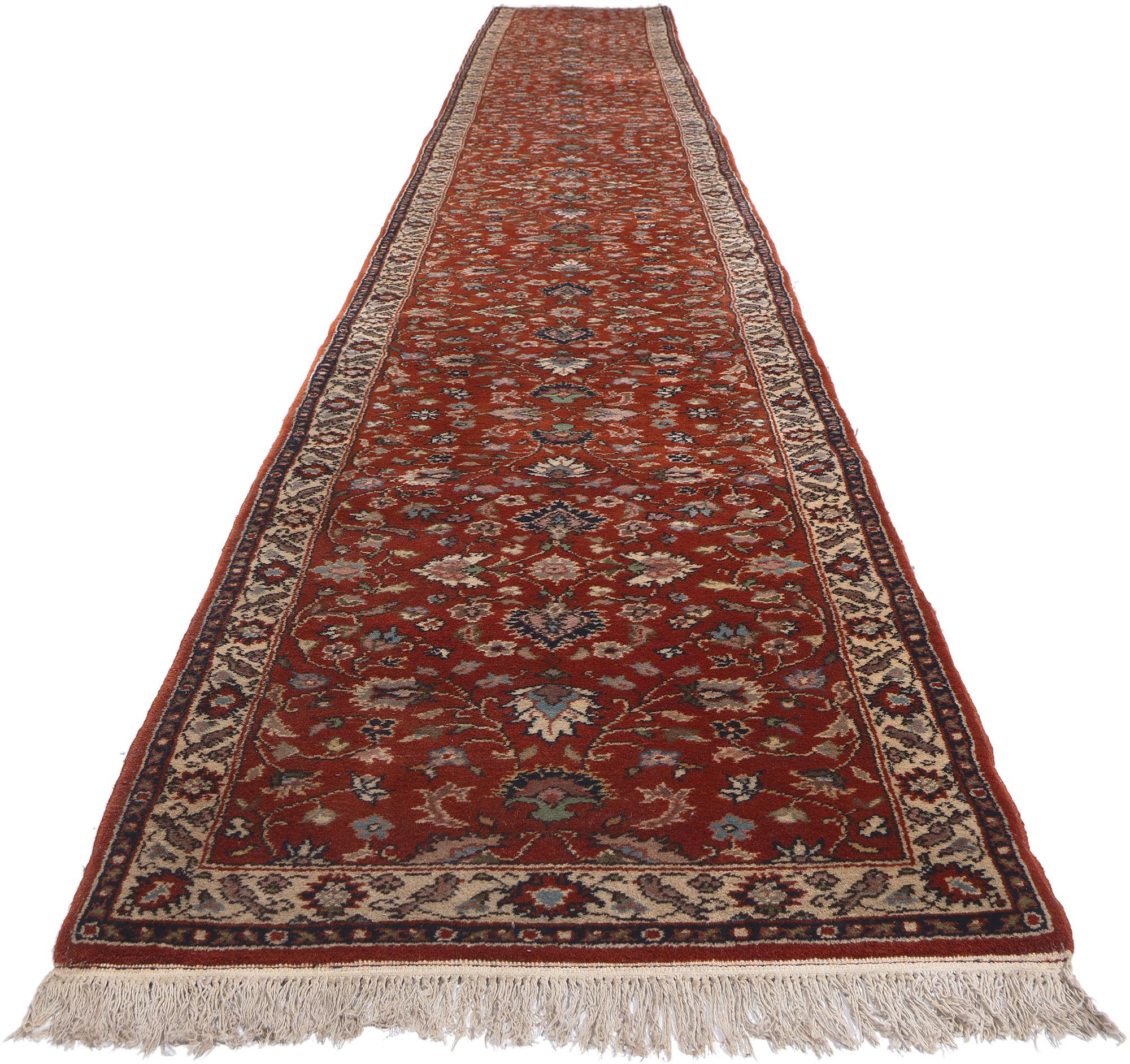 Spanish Colonial Vintage Romanian Carpet, 02'08 x 22'05 For Sale