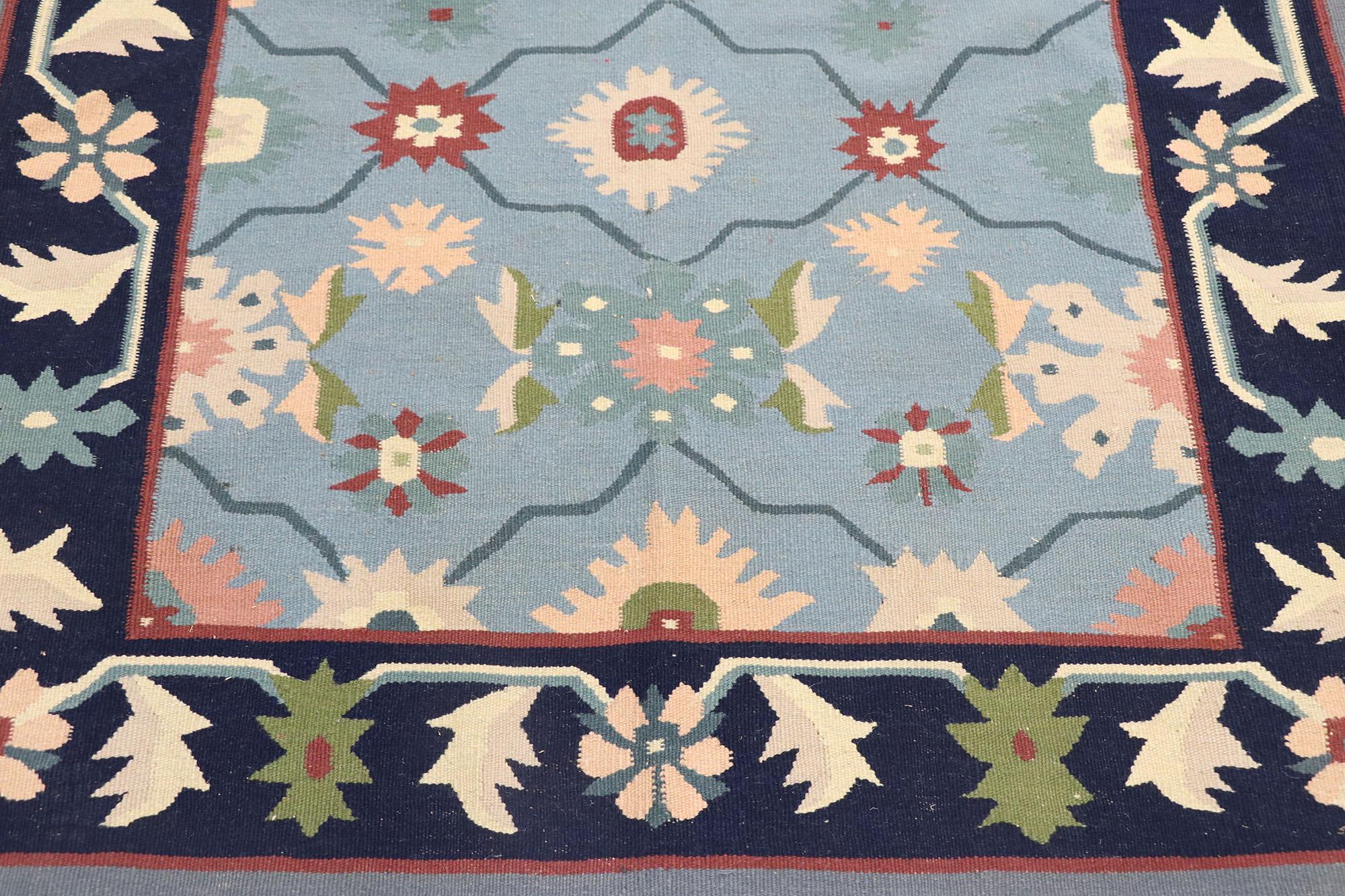 blue floral rugs