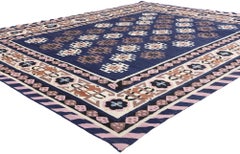 1970's Maramures Romanian Kilim Carpet with Modern Style