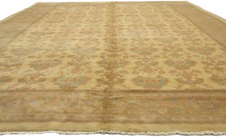 Goldan Rug Vintage Romanian Golden Rug with Modern Traditional Style For Sale at ...