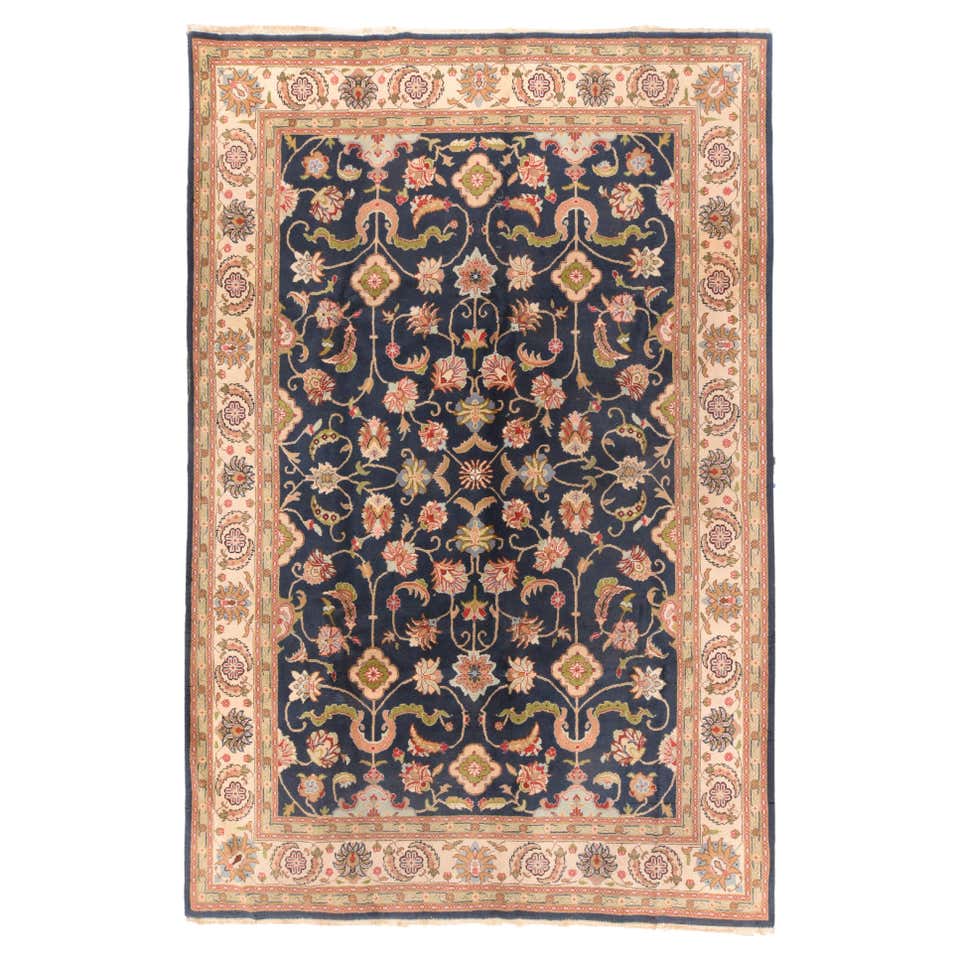 Vintage Romanian Rug with Grand Medallion, Persian Style Area Rug For ...