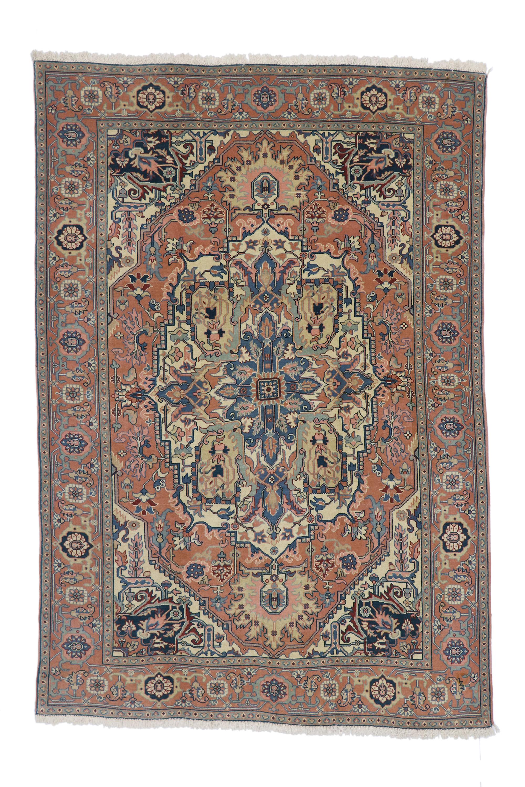 1980's Romanian Serapi Carpet For Sale 5