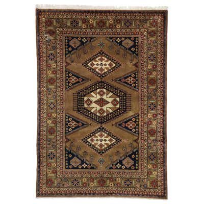 Vintage Spanish Area Rug with Modern Tribal Style For Sale at 1stDibs
