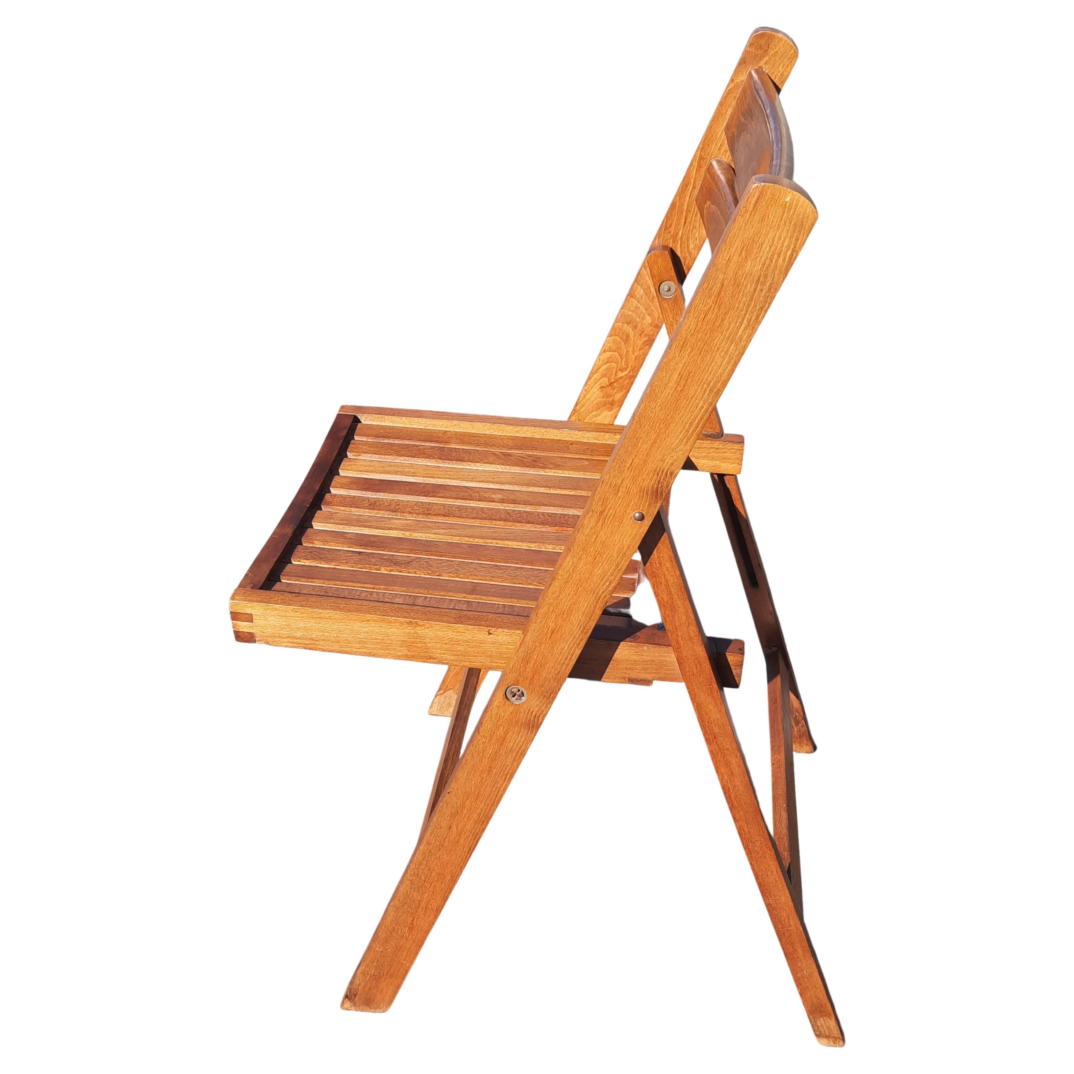 folding wooden chairs vintage