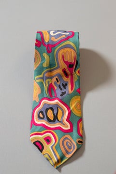 Vintage Romeo 100 % silk with very eccentric pattern