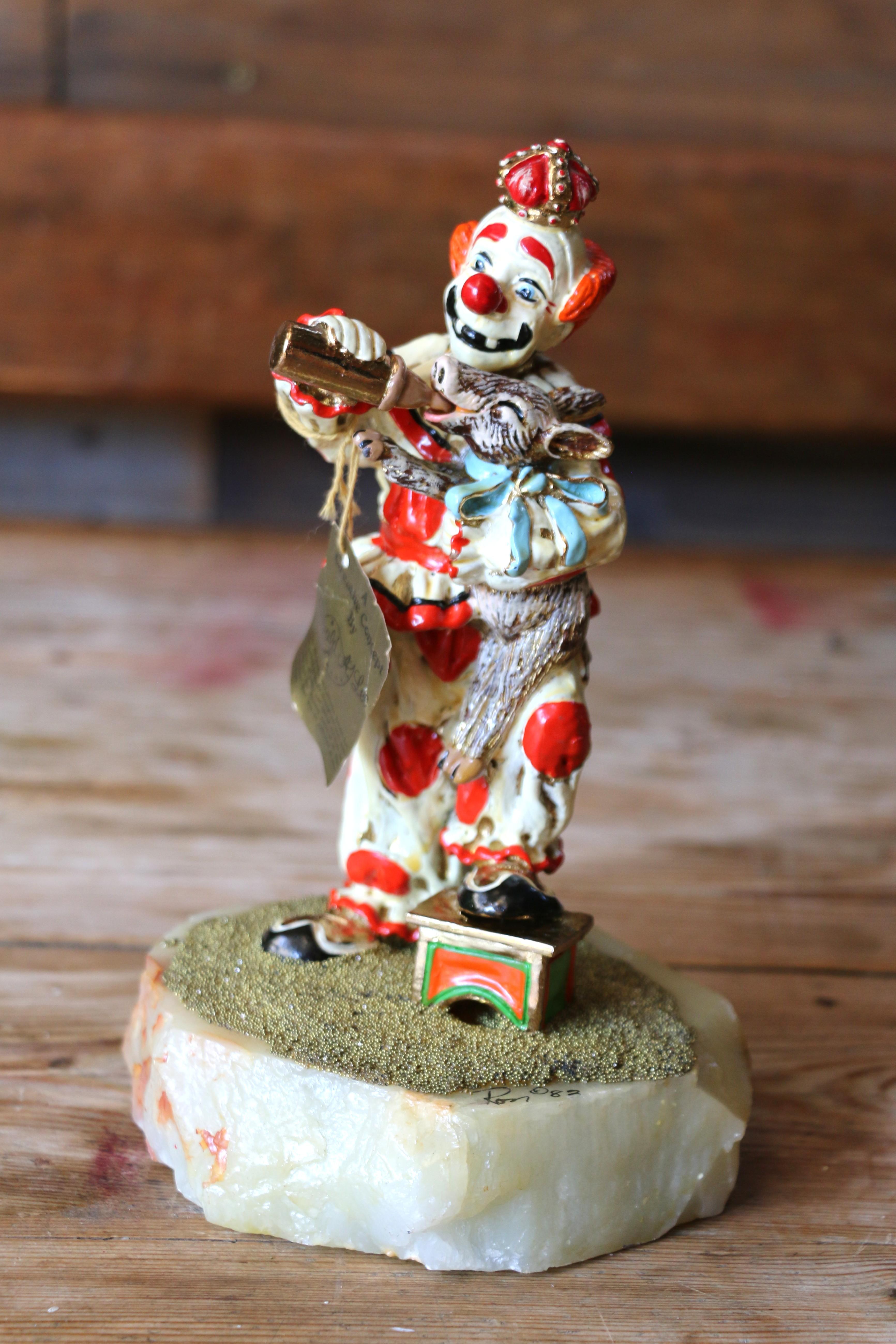 Fine XX secolo Figurina di clown vintage di Ron Lee, 1982 in vendita