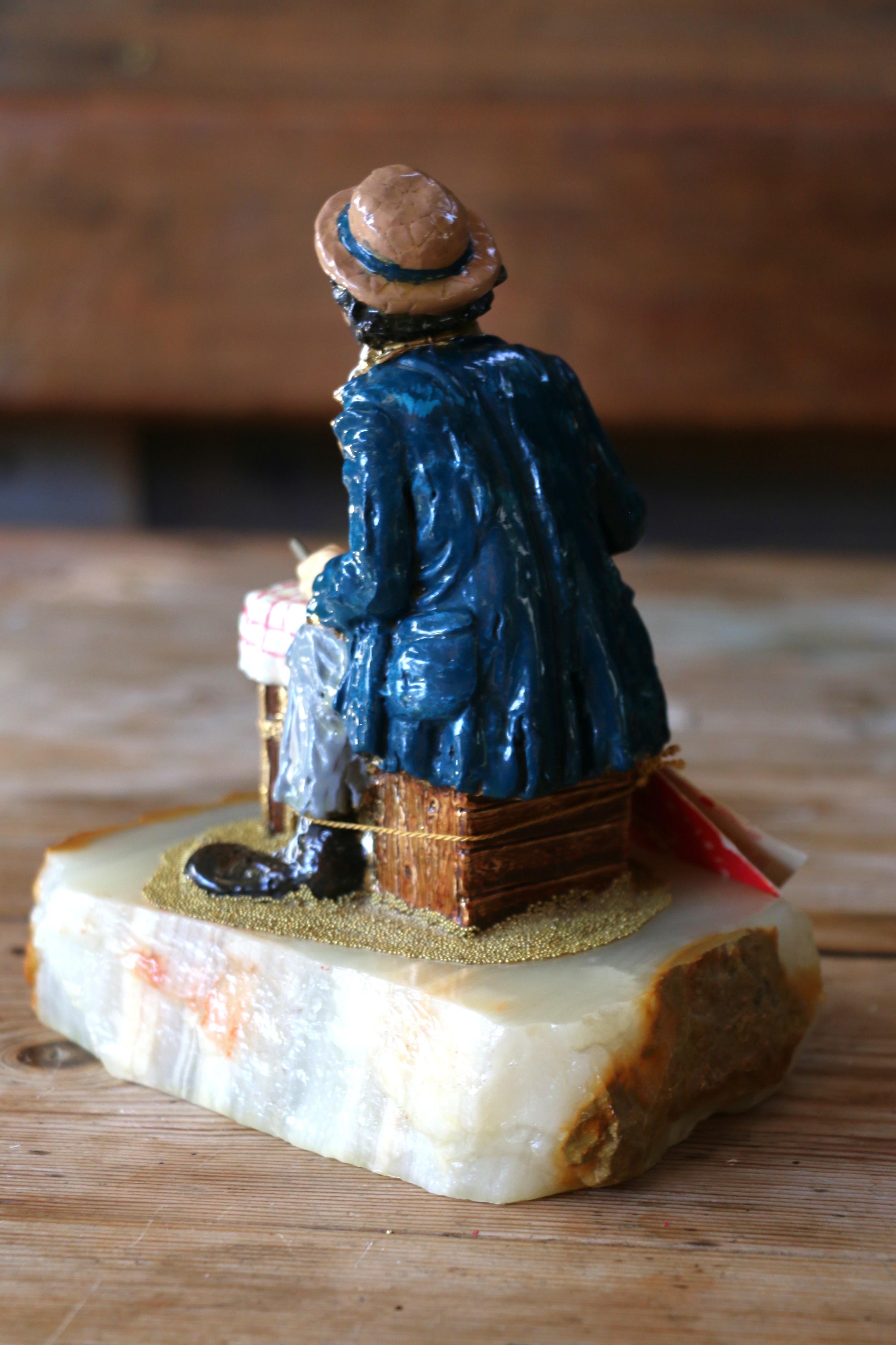 Americano Figurina vintage di Ron Lee Clown intitolata 