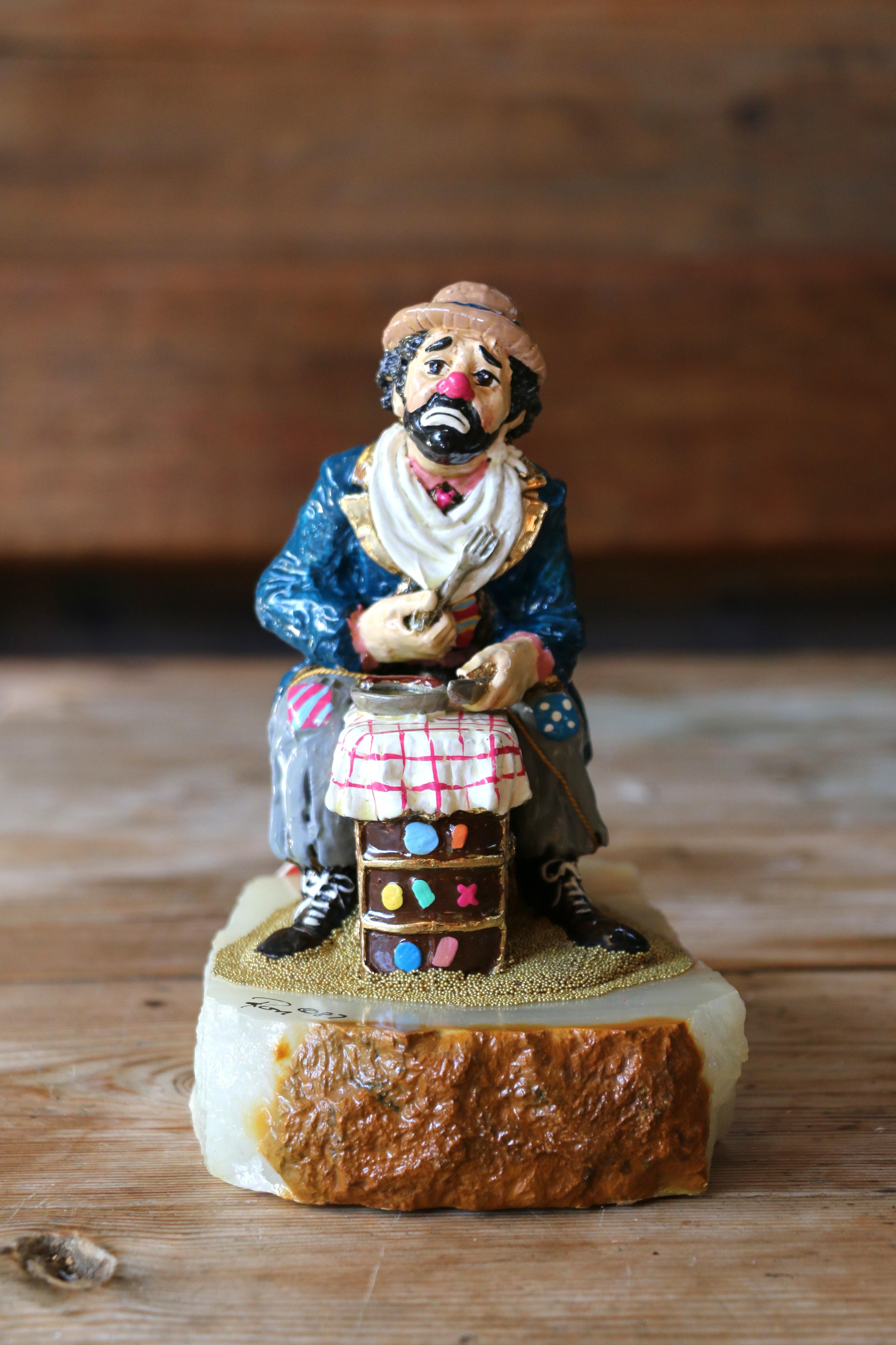 Figurina vintage di Ron Lee Clown intitolata 