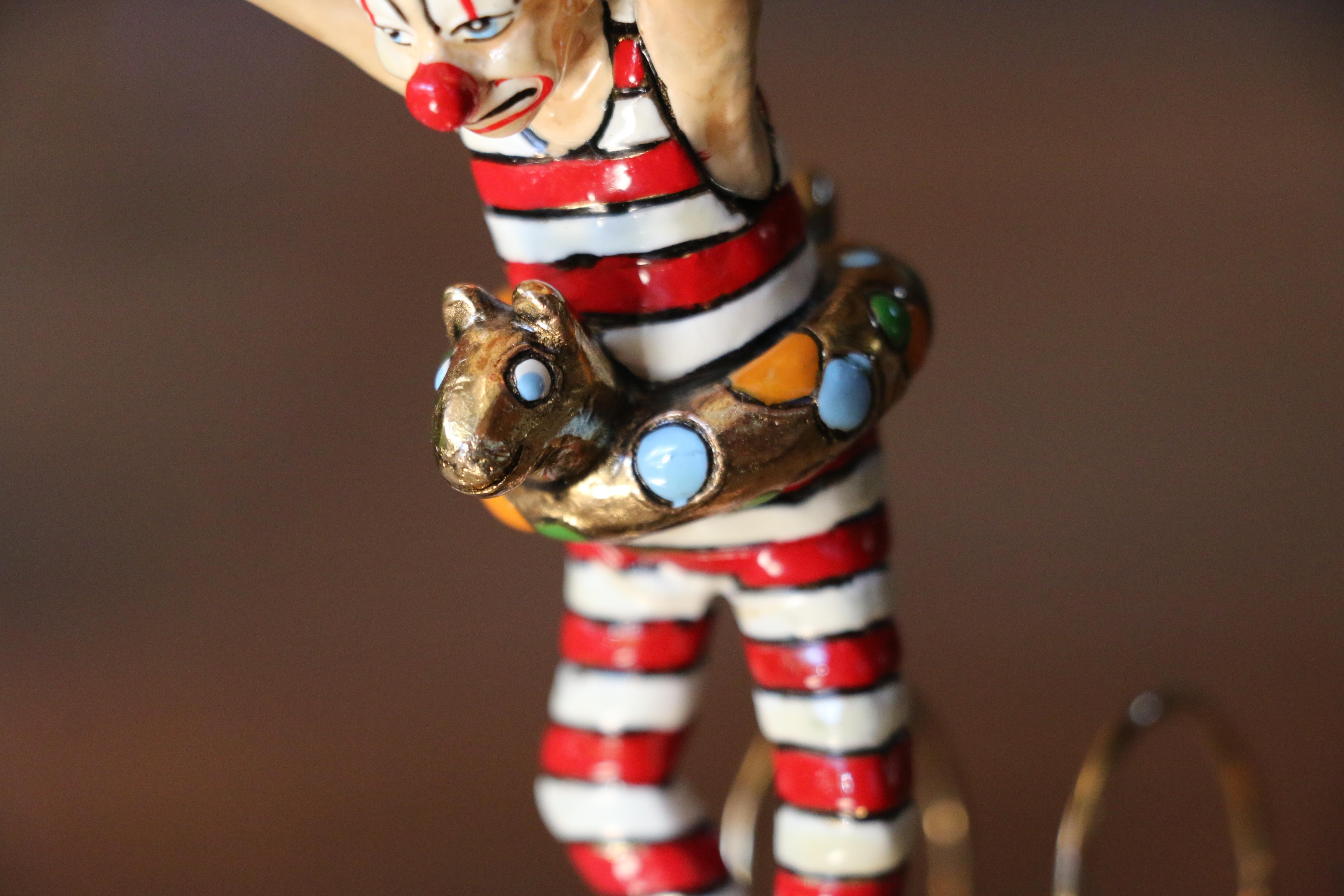 Scultura clown vintage di Ron Lee, 
