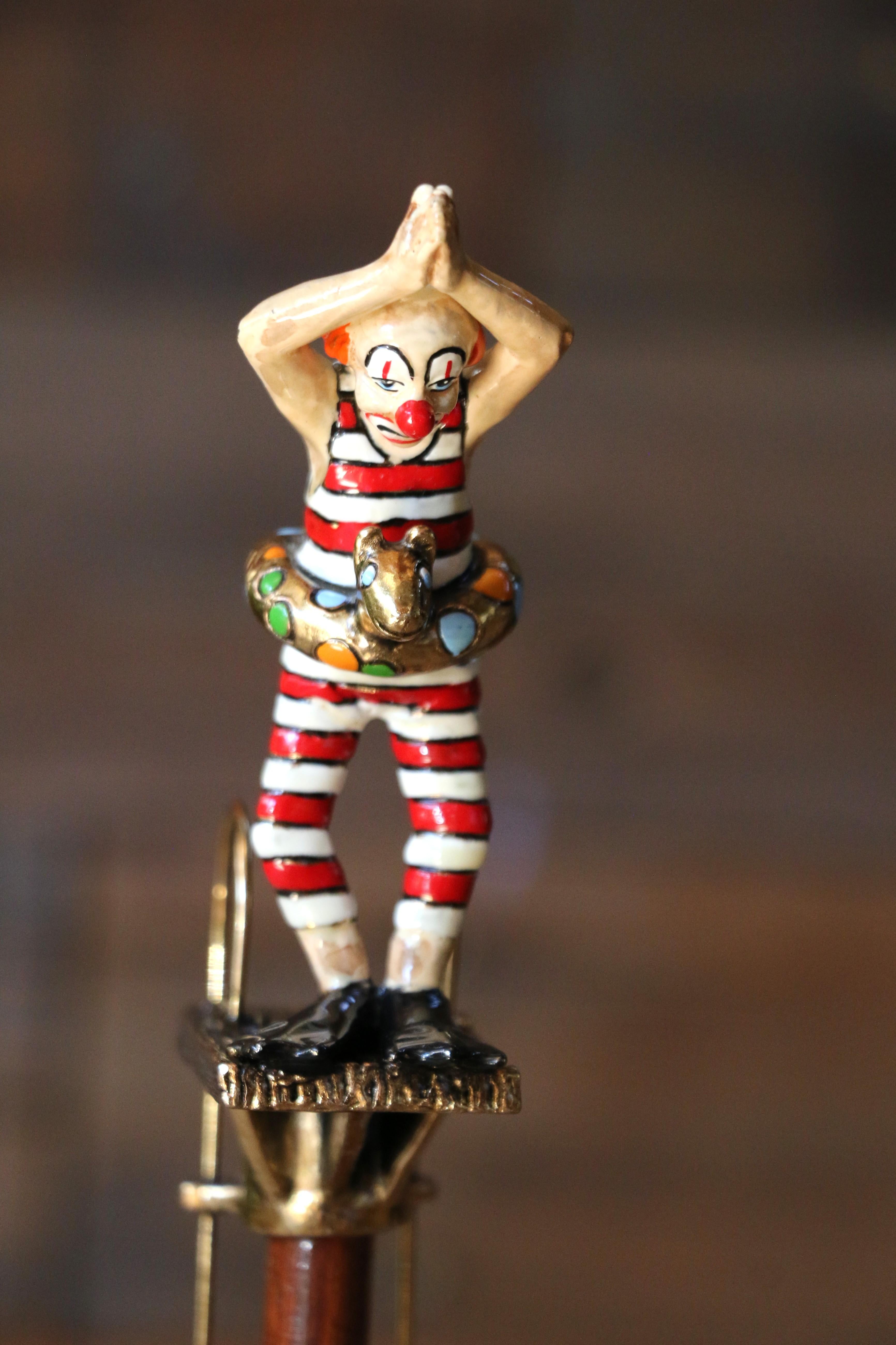 Scultura clown vintage di Ron Lee, 
