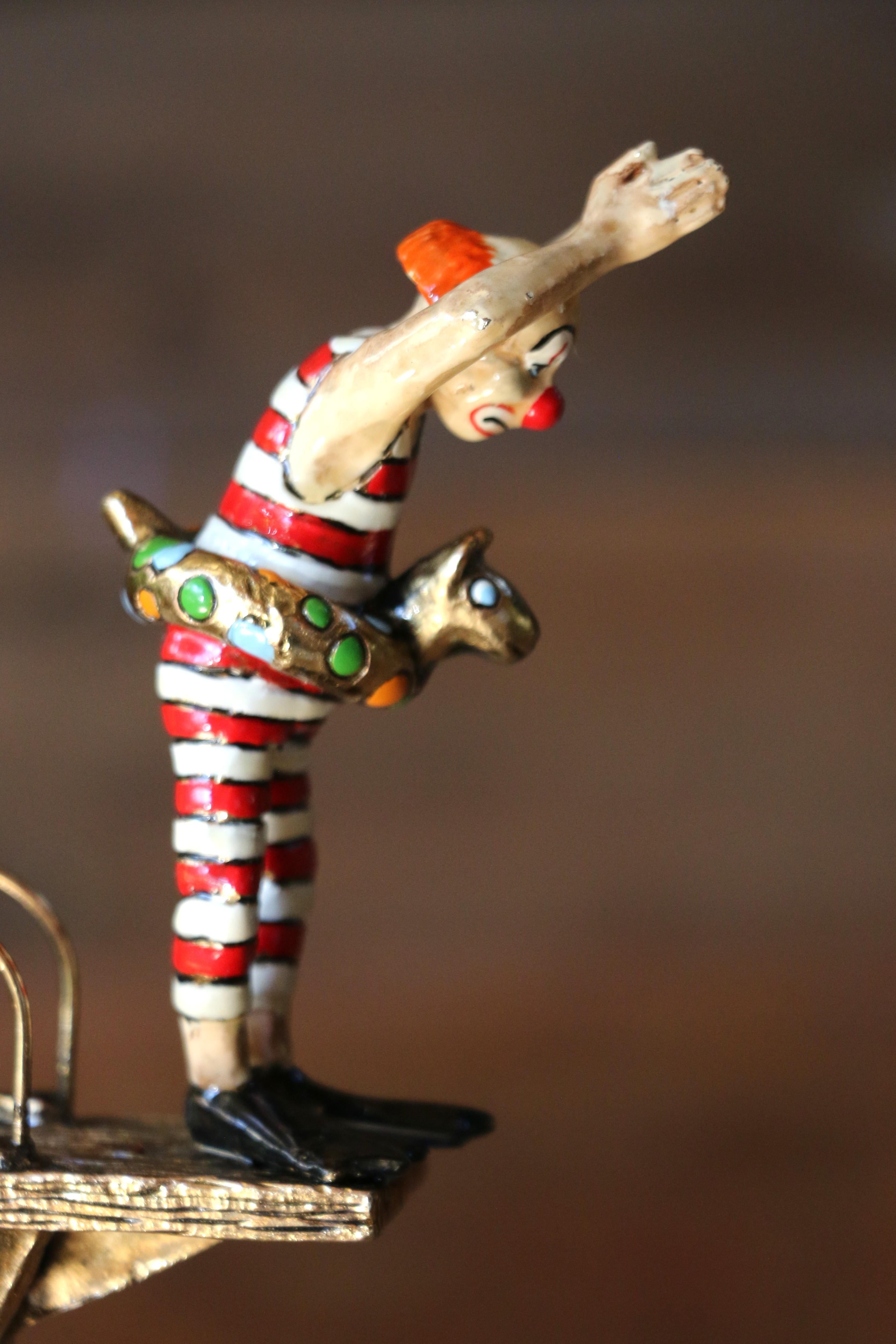 Scultura clown vintage di Ron Lee, 