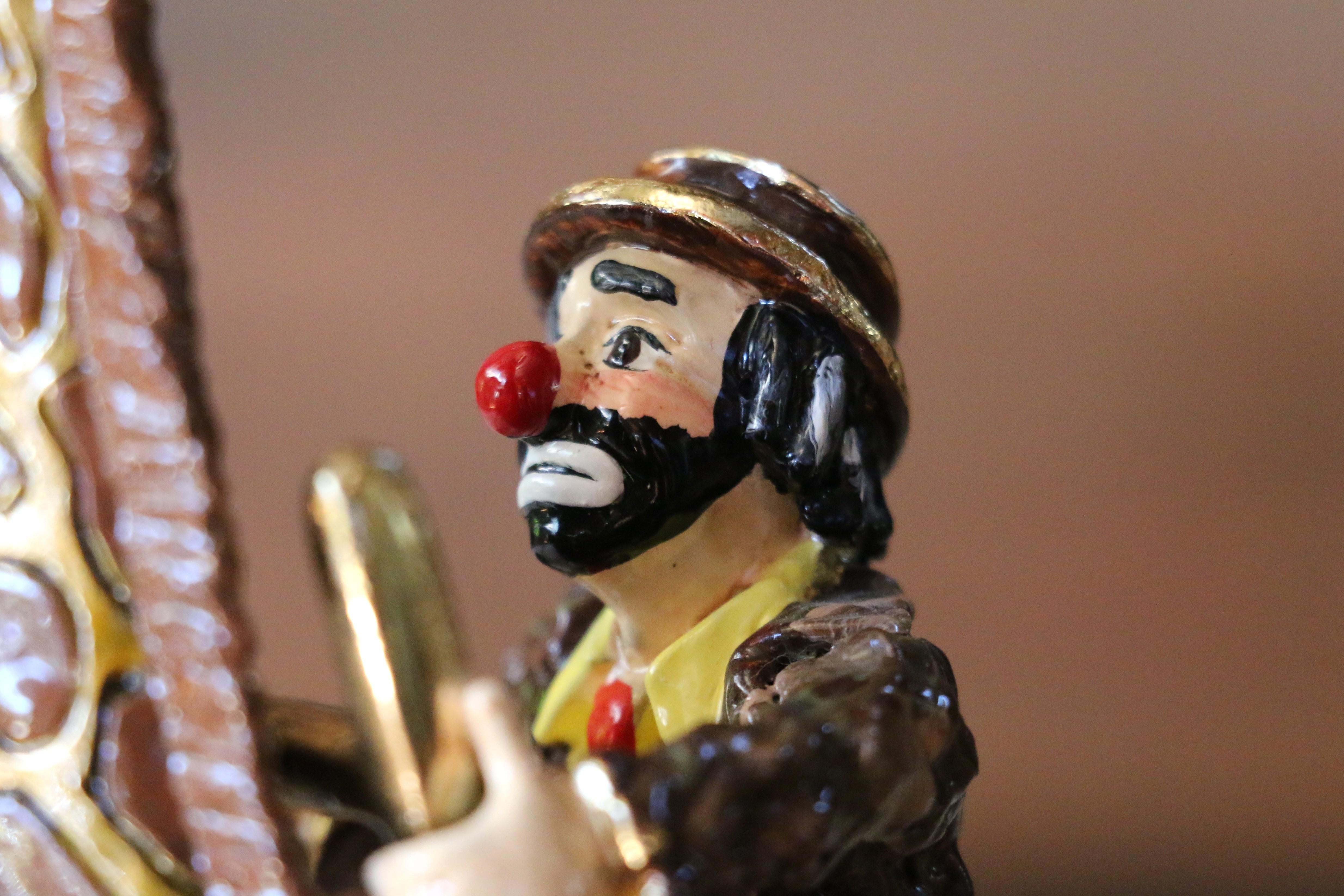 Scultura clown vintage di Ron Lee intitolata 