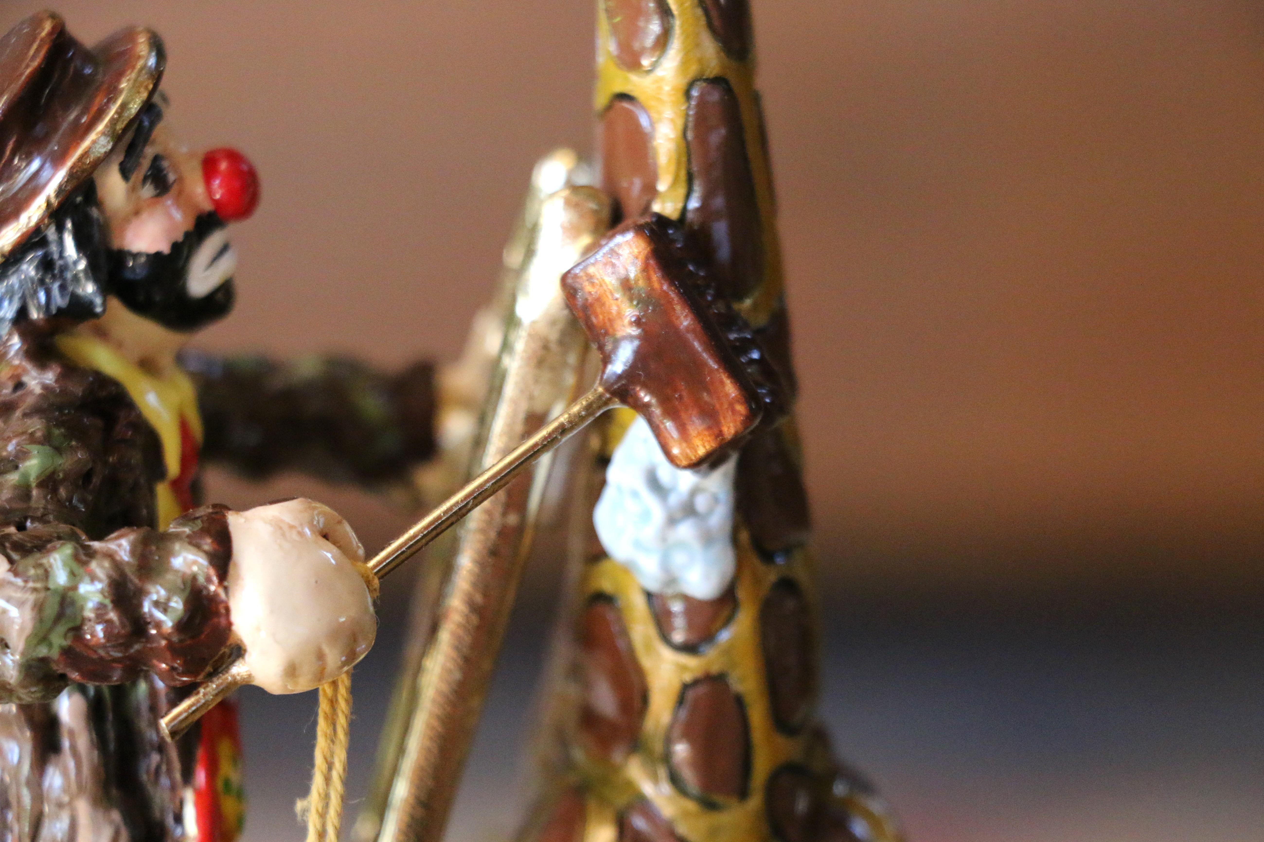 Scultura clown vintage di Ron Lee intitolata 