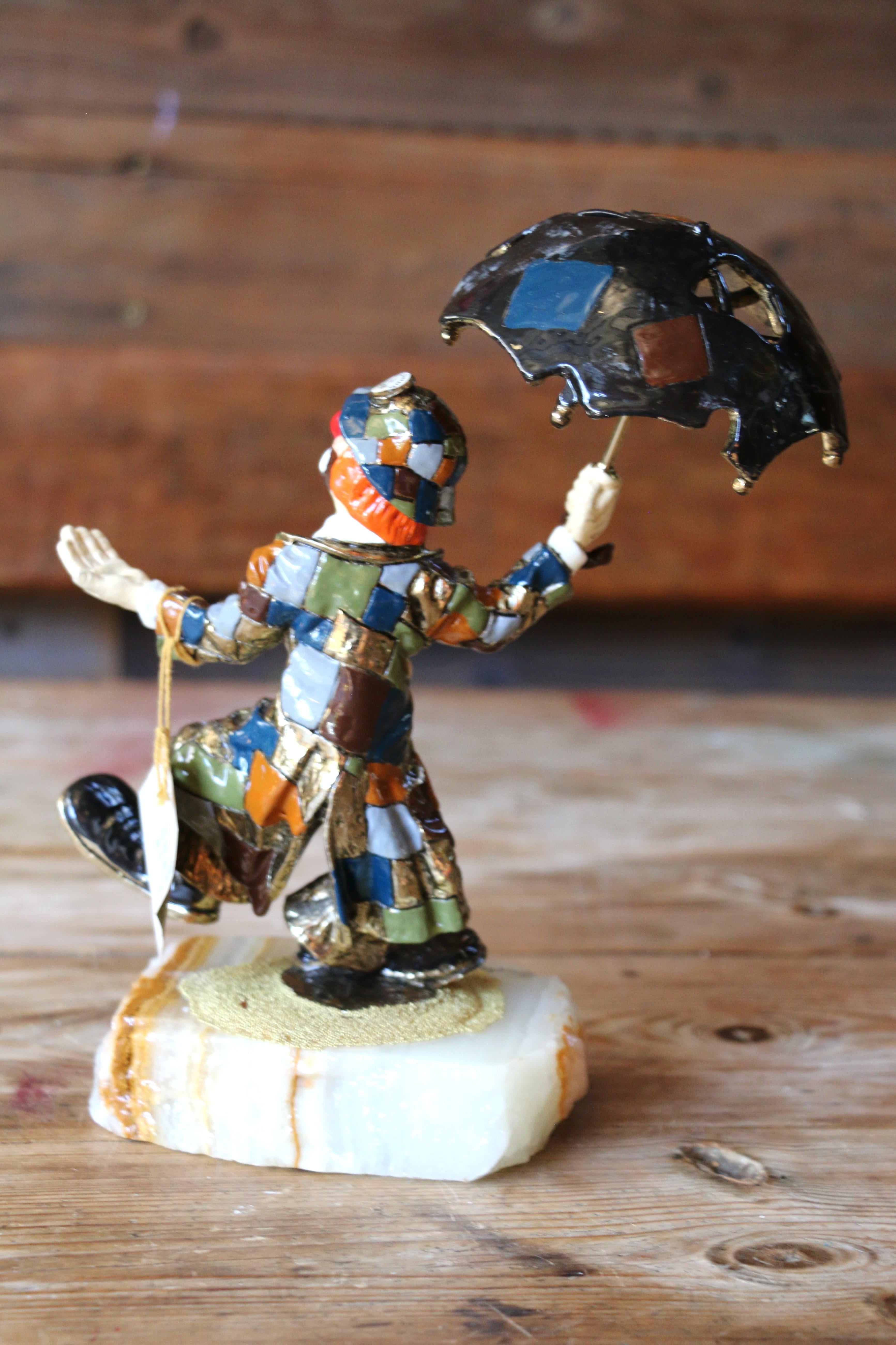 Mid-Century moderno Vintage Ron Lee Hobo Clown 