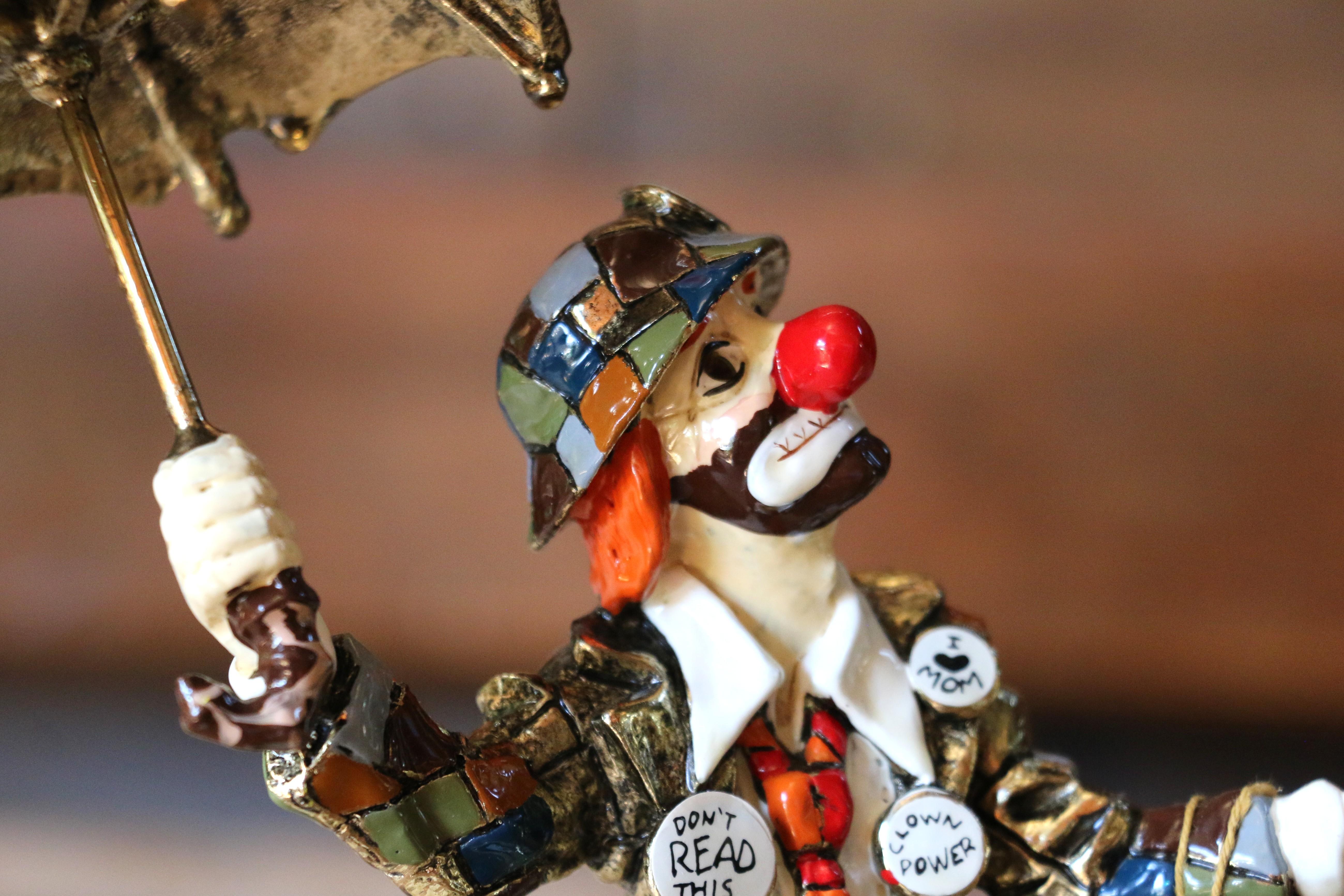 Metallo Vintage Ron Lee Hobo Clown 
